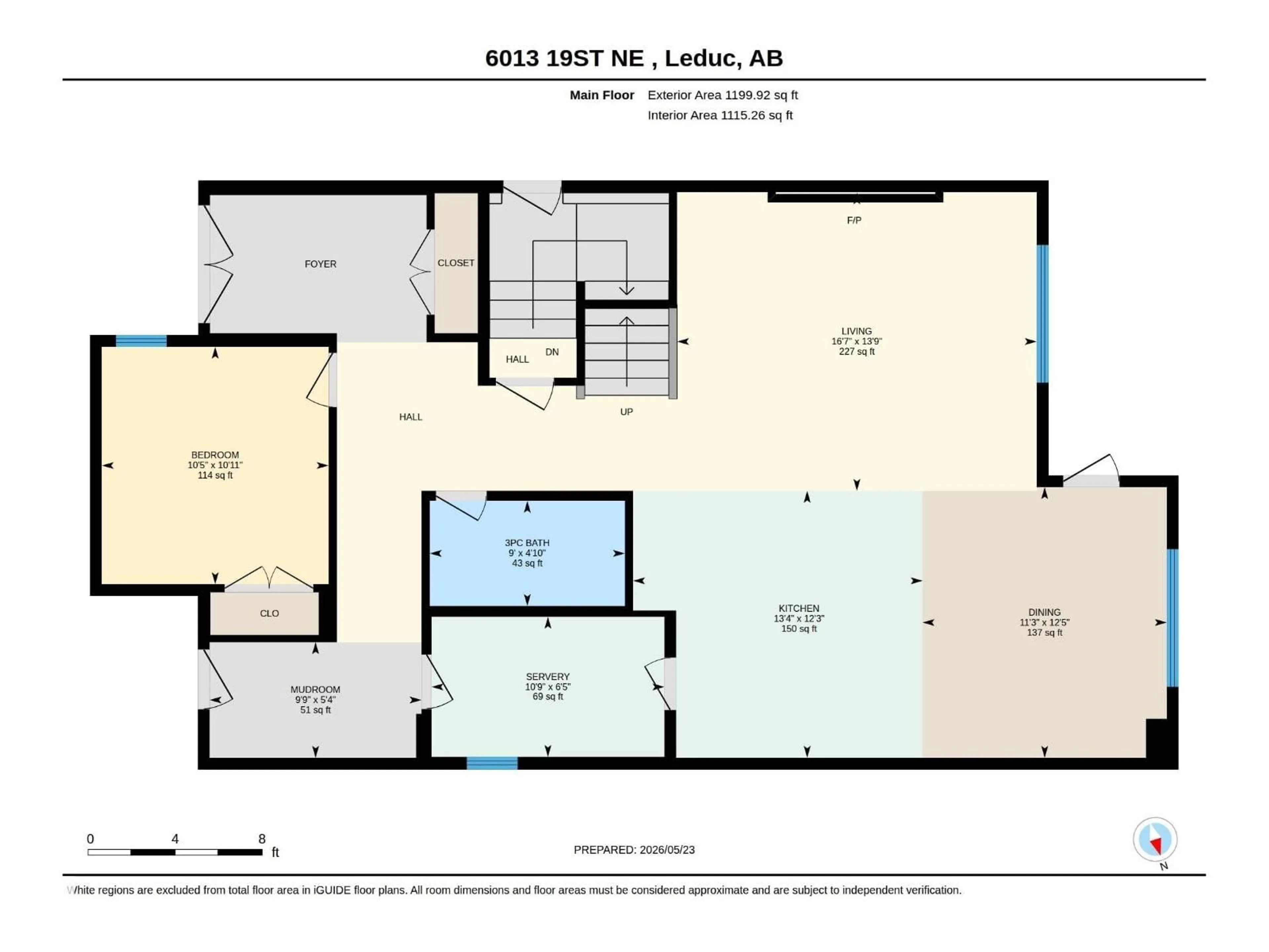 Floor plan for NE - 6013 19 ST, Rural Leduc County Alberta T4X3C4