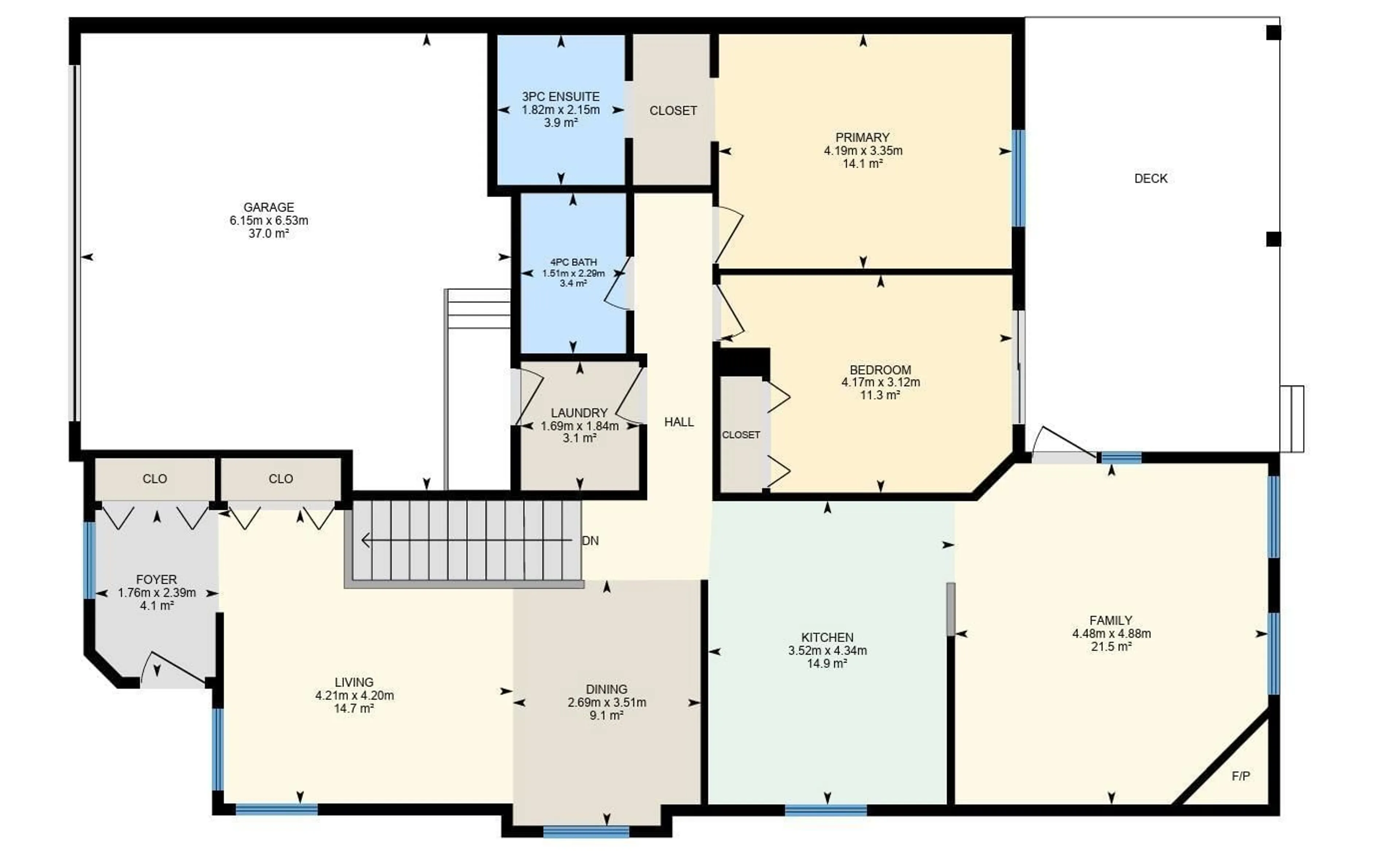 Floor plan for 9129 GARDEN RD, St. Albert Alberta T8N5N3