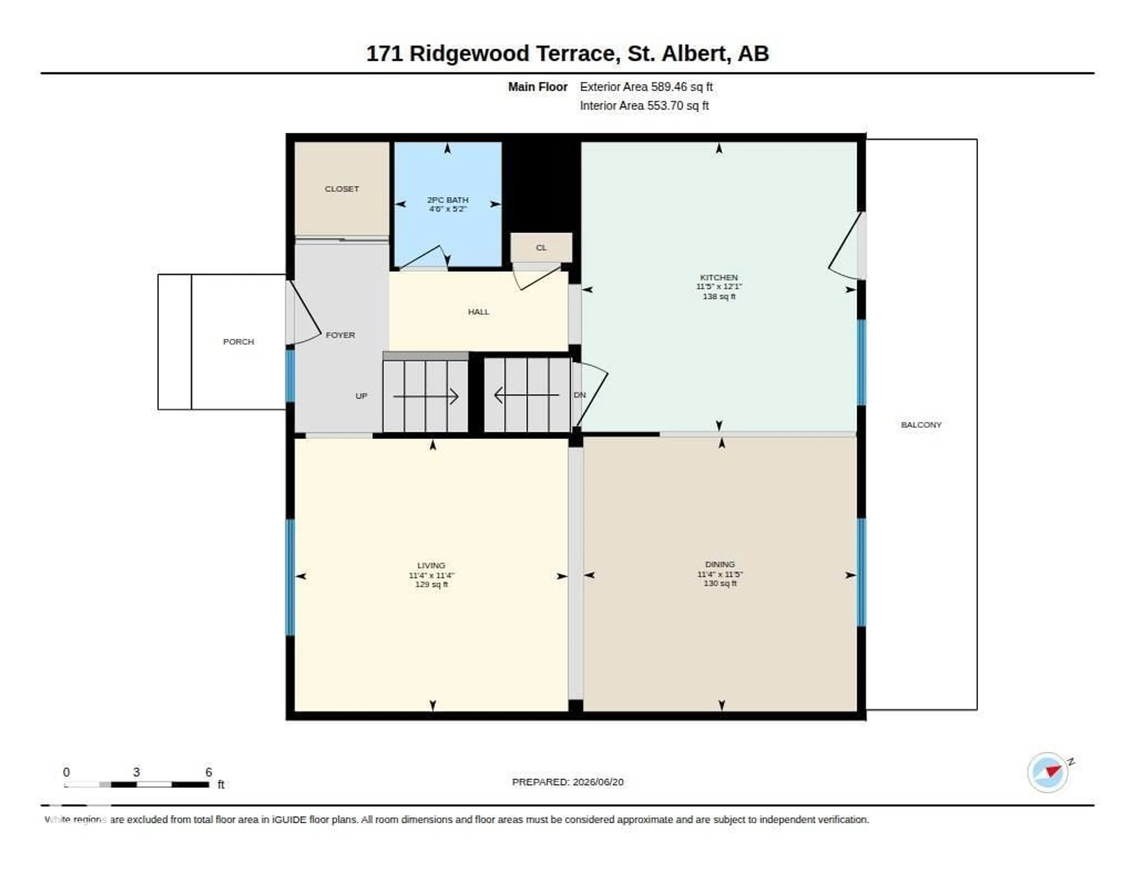 Floor plan for 171 RIDGEWOOD, St. Albert Alberta T8N0E9