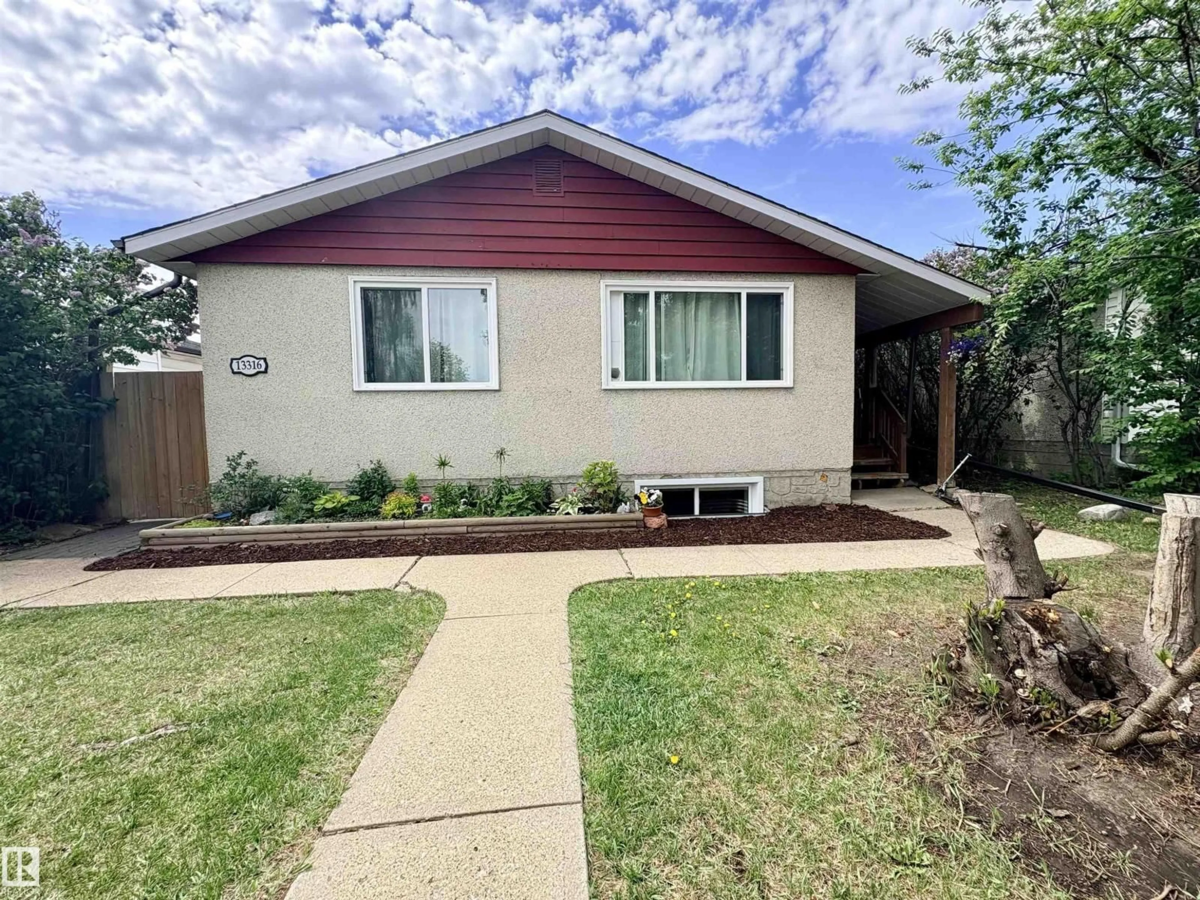 Home with vinyl exterior material, street for 13316 106 ST, Edmonton Alberta T5E4S5