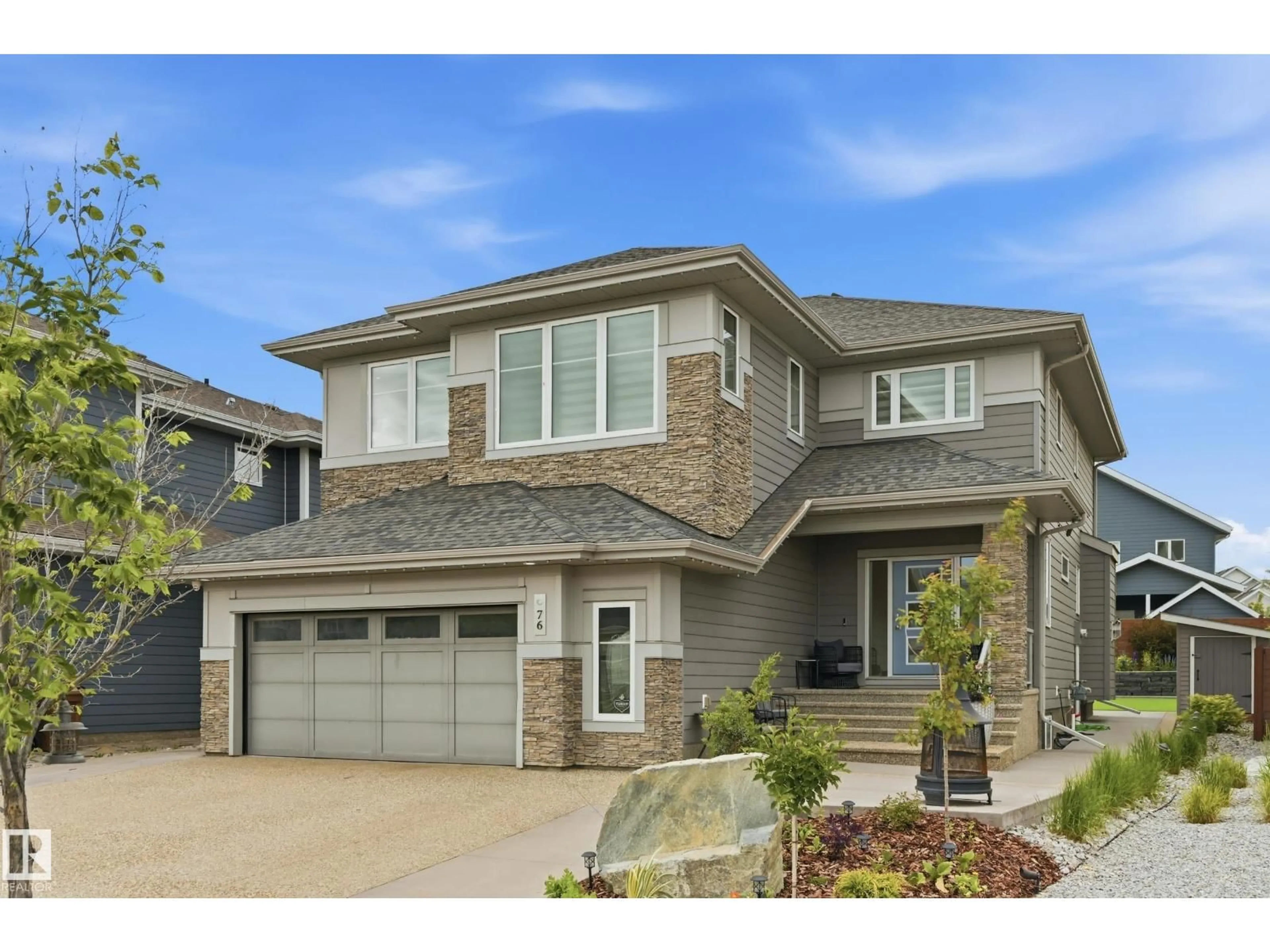 Home with brick exterior material, street for 76 JACOBS CL, St. Albert Alberta T8N7S3