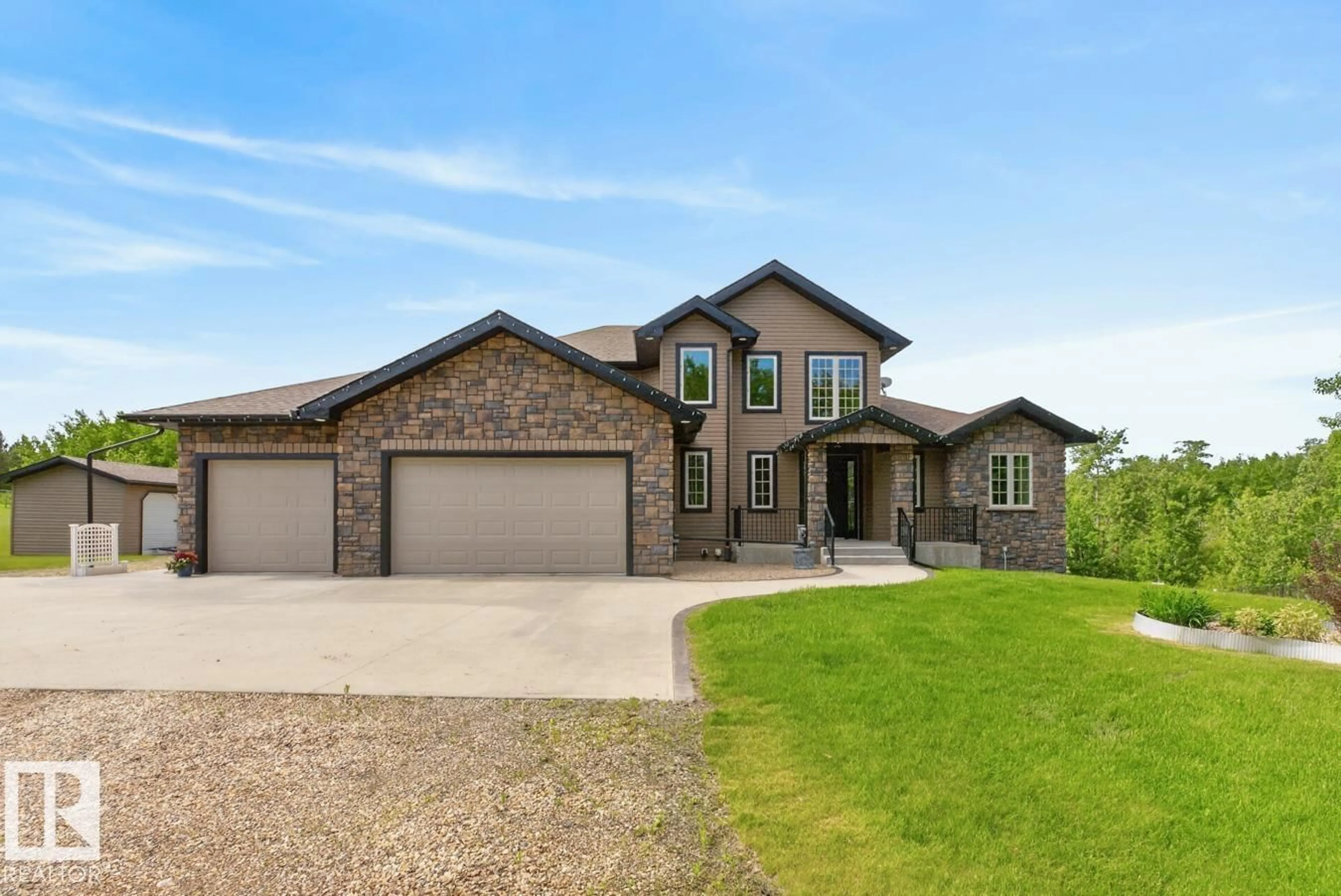 Home with brick exterior material, street for 73 20212 TWP ROAD 510, Rural Strathcona County Alberta T8G1E4