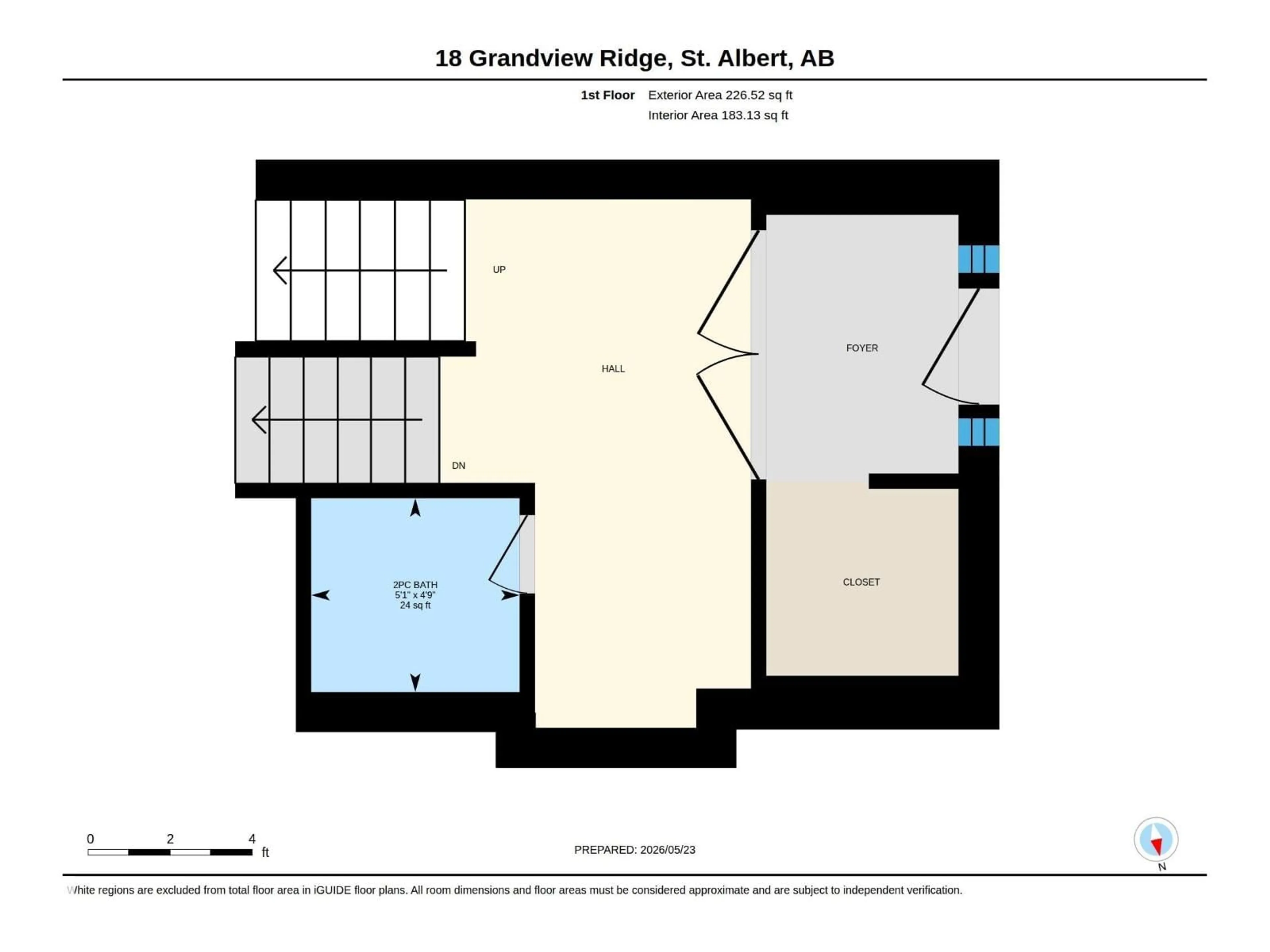 Floor plan for 18 GRANDVIEW RG, St. Albert Alberta T8N1T3