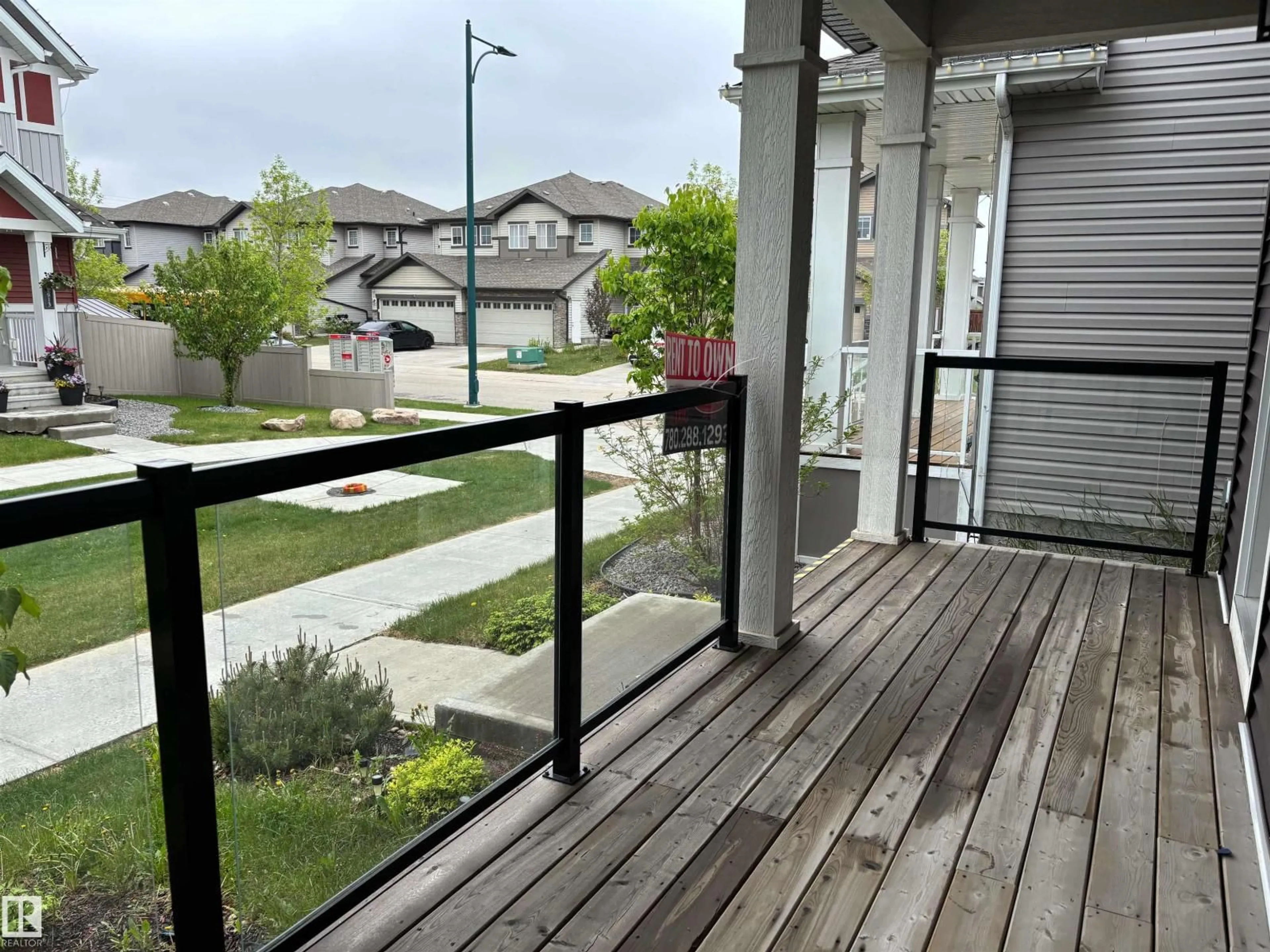 Balcony in the apartment, city buildings view from balcony for 1908 25 ST, Edmonton Alberta T6T2H7