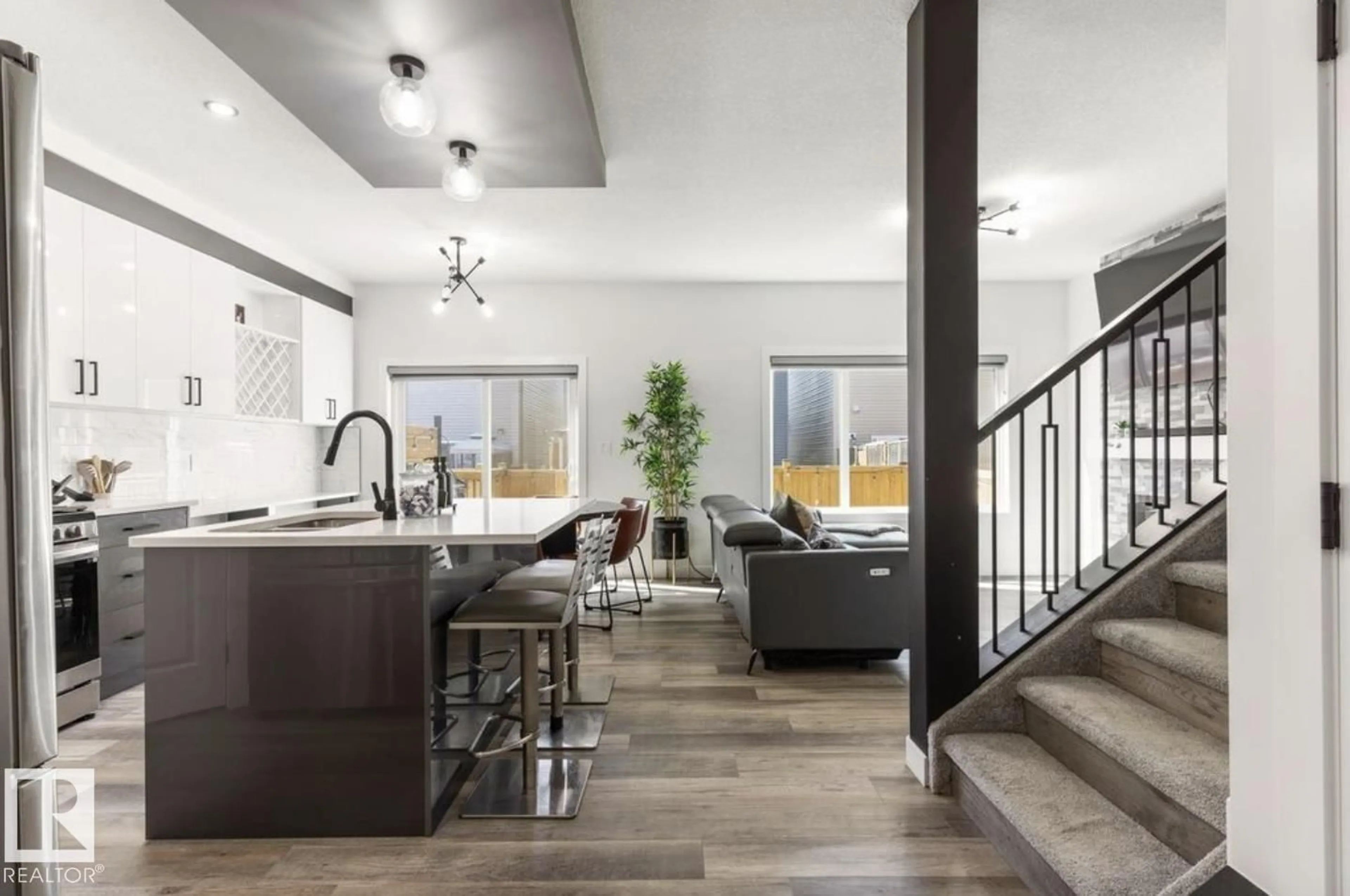 Open concept kitchen, ceramic/tile floor for 19703 29 AVENUE AVENUE, Edmonton Alberta T6M1M2