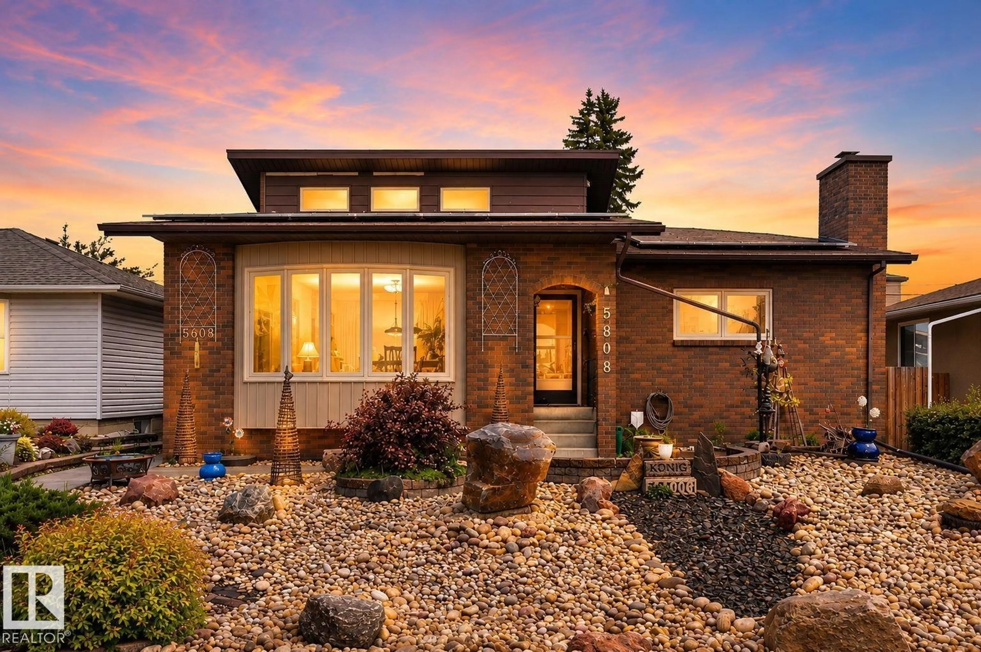Home with brick exterior material, street for 5808 AUSTIN O'BRIEN RD, Edmonton Alberta T6B2E9