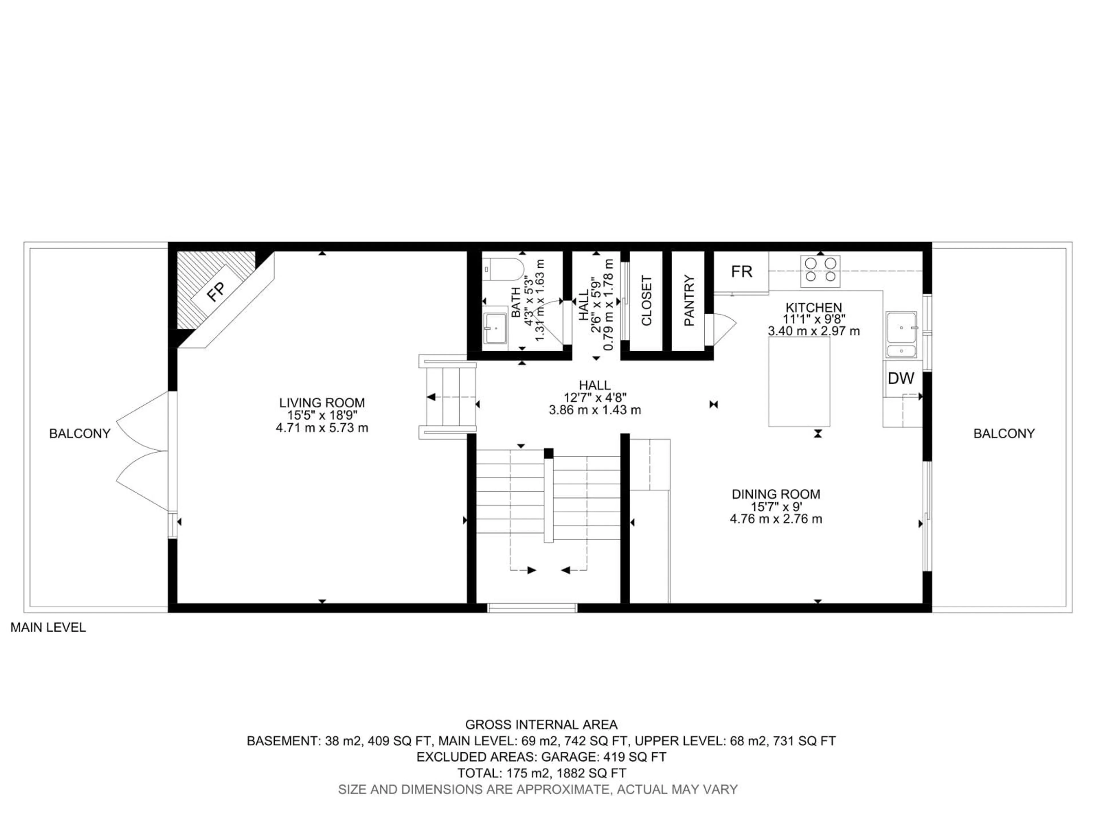 Floor plan for 9023 95 ST, Edmonton Alberta T6C3W7