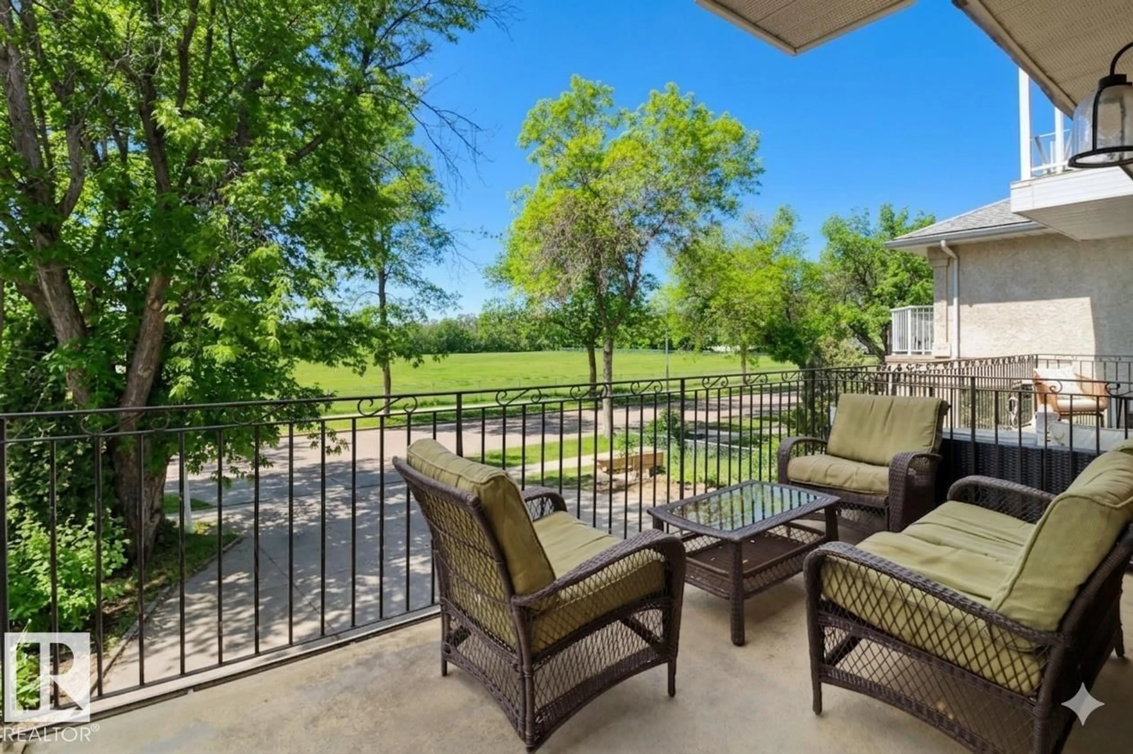 Patio, water/lake/river/ocean view for 9023 95 ST, Edmonton Alberta T6C3W7