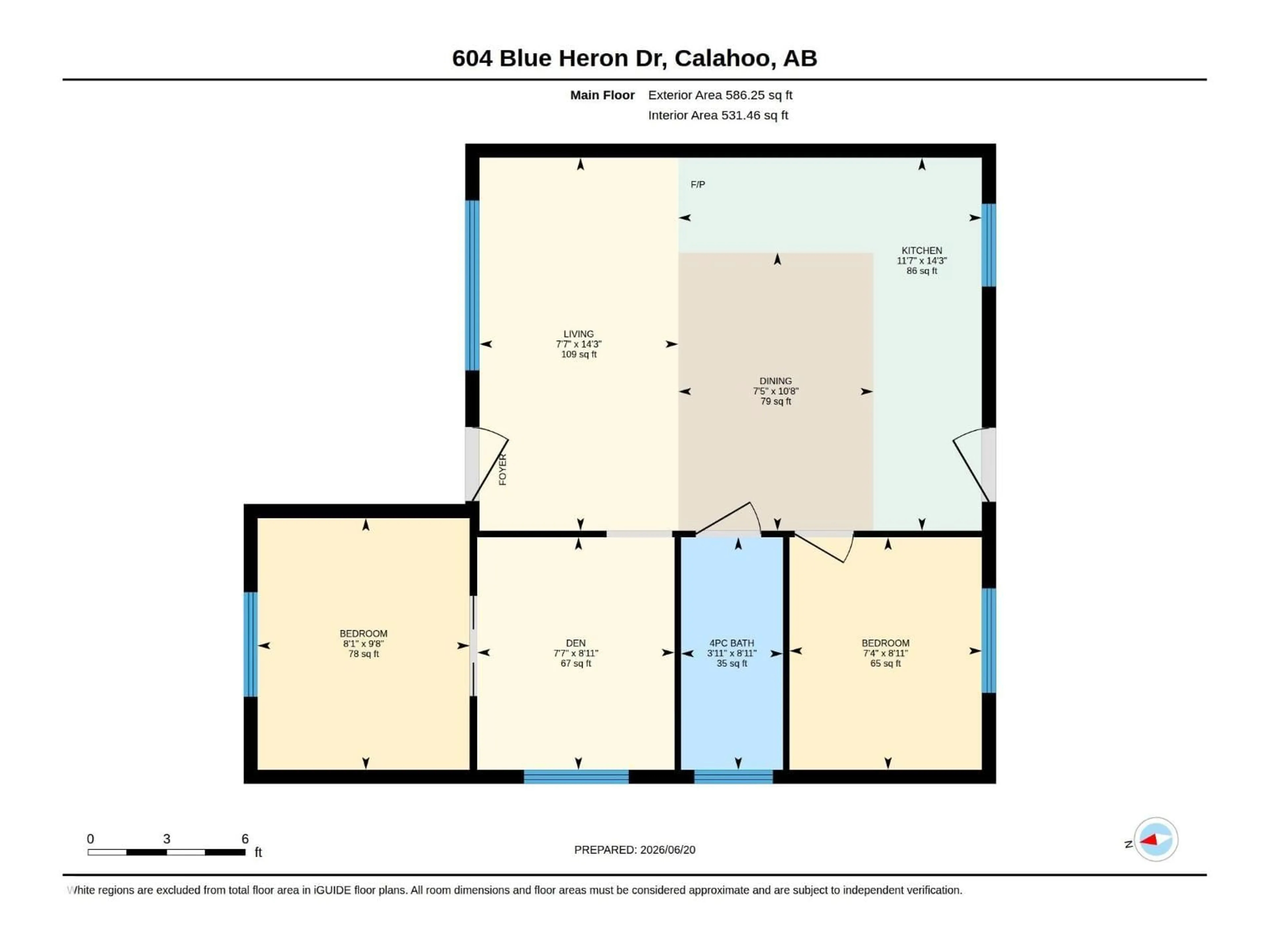 Floor plan for 604 BLUE HERON DRIVE, Rural Lac Ste. Anne County Alberta T0E1V0