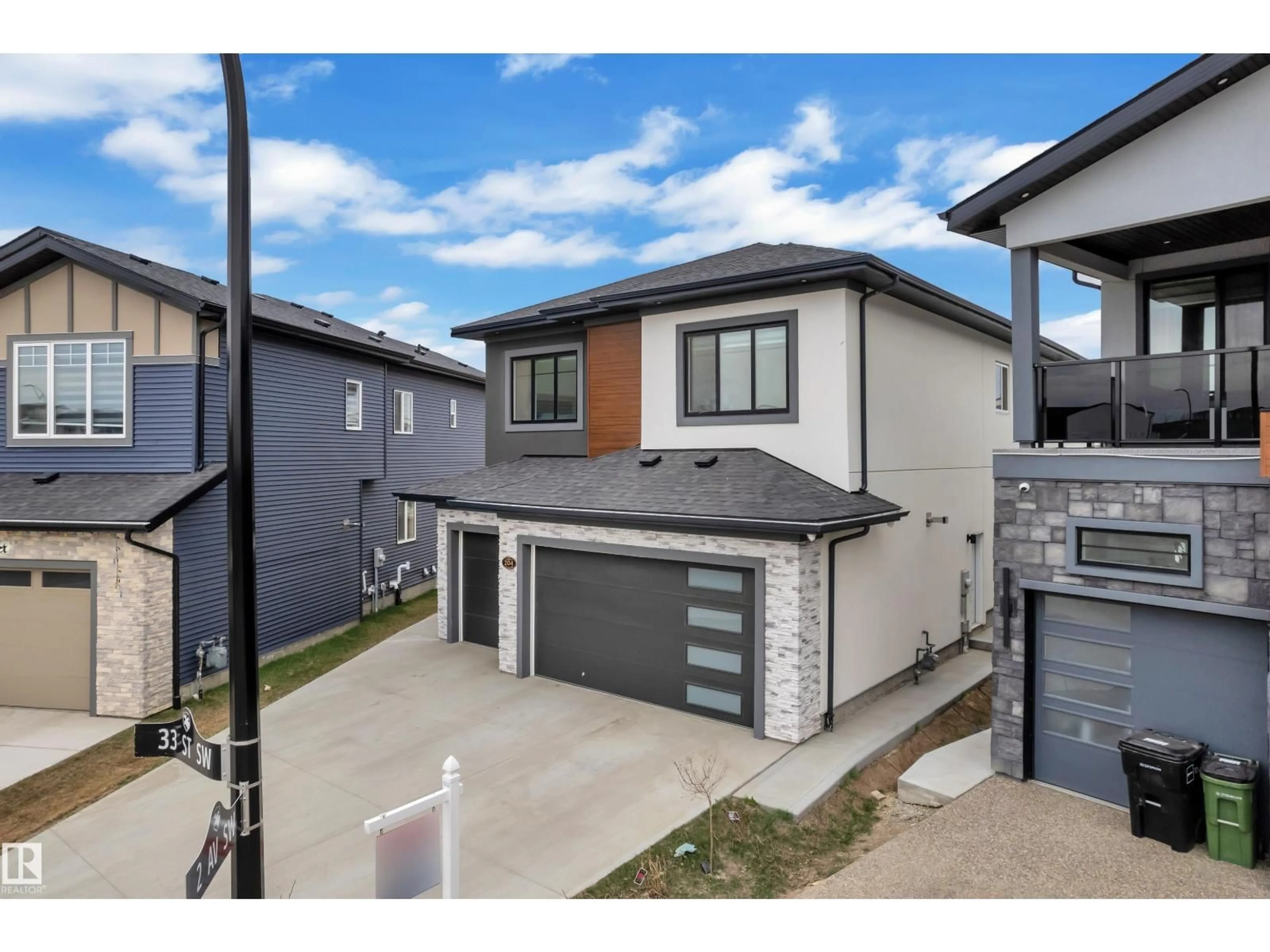 A pic from outside/outdoor area/front of a property/back of a property/a pic from drone, street for 204 33 STREET, Edmonton Alberta T6X1A7