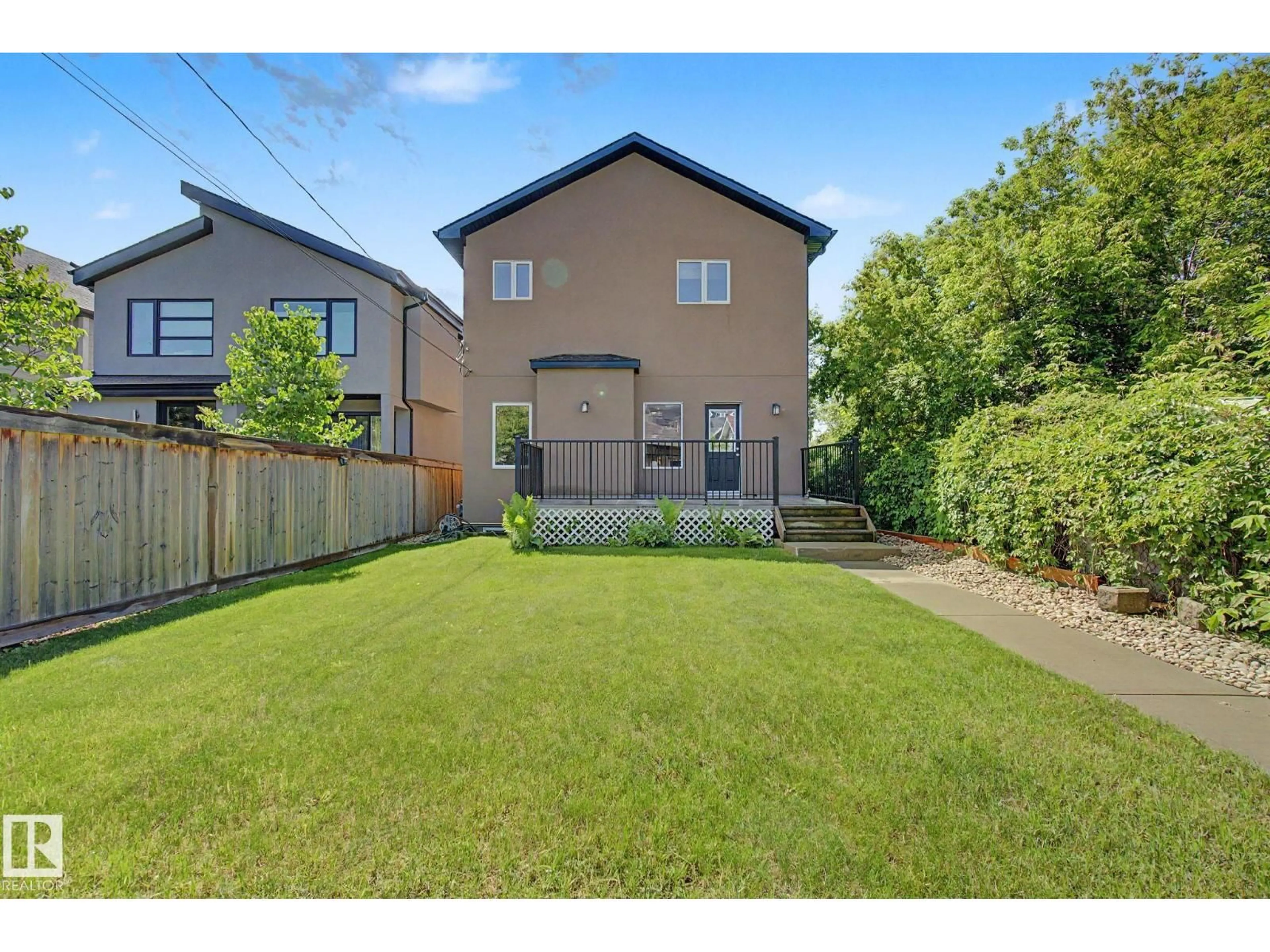 A pic from outside/outdoor area/front of a property/back of a property/a pic from drone, street for 9654 83 AV, Edmonton Alberta T6C1C2