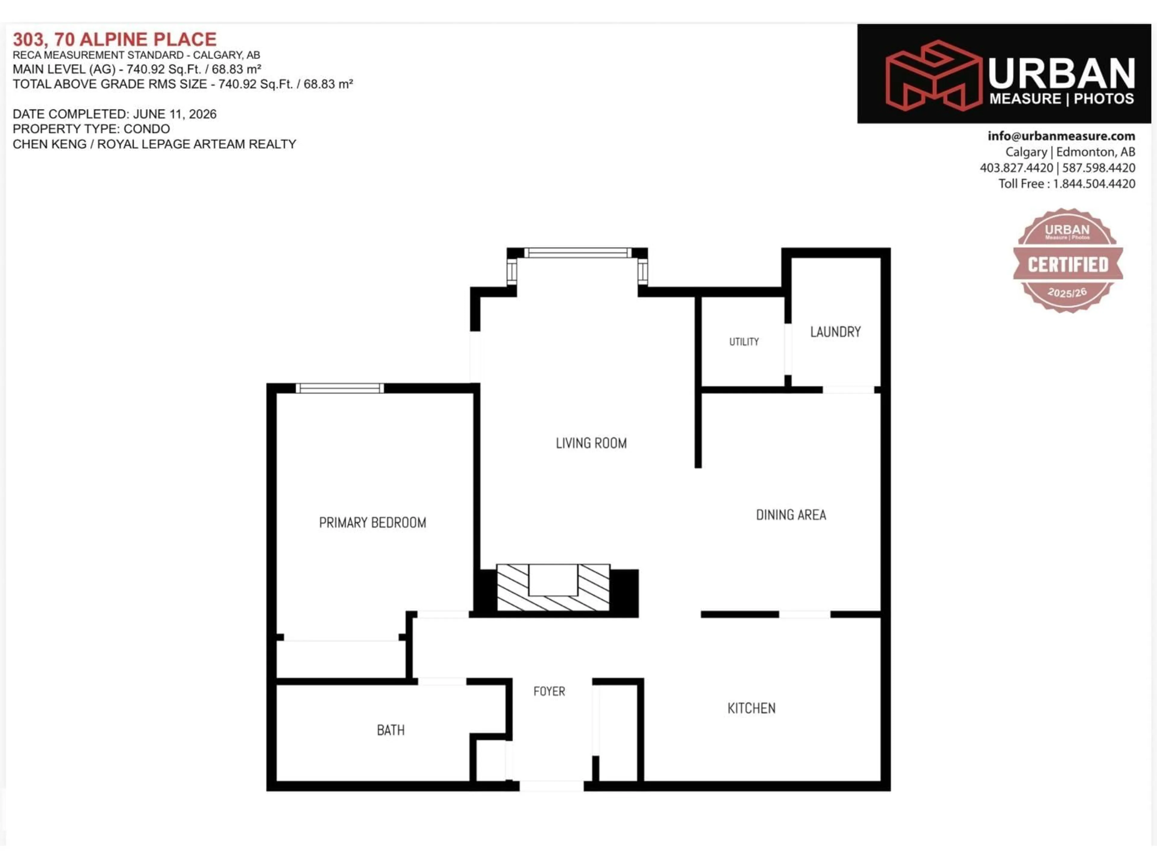 Floor plan for 303 ALPINE PL, St. Albert Alberta T8N3Y2