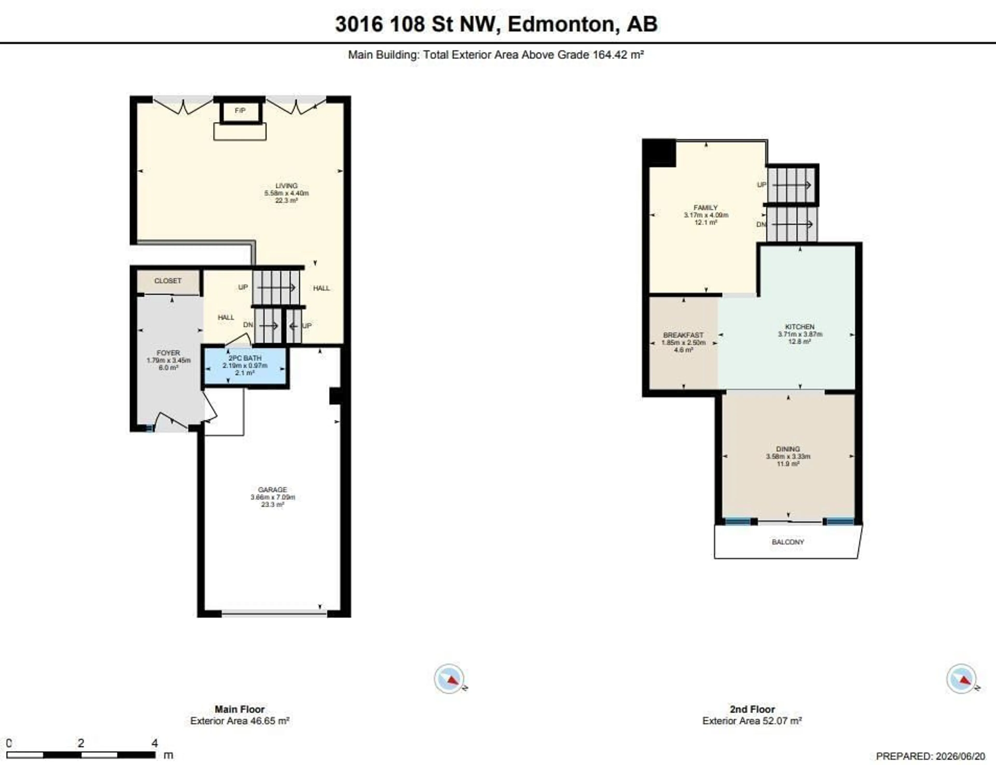 Floor plan for NW - 3016 108 ST, Edmonton Alberta T6J3S6