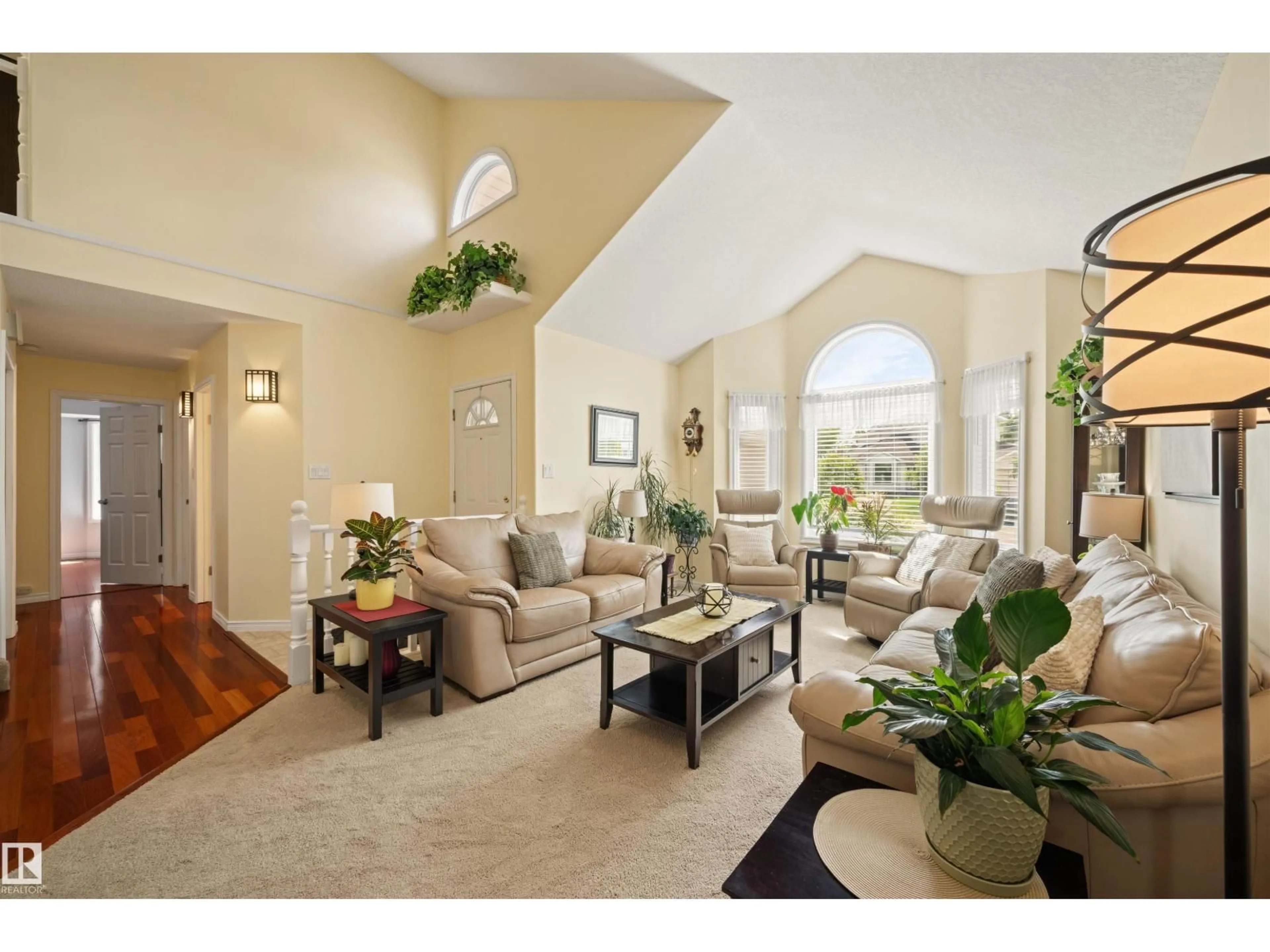 Living room with furniture, unknown for 15631 63 ST, Edmonton Alberta T5Y2N3