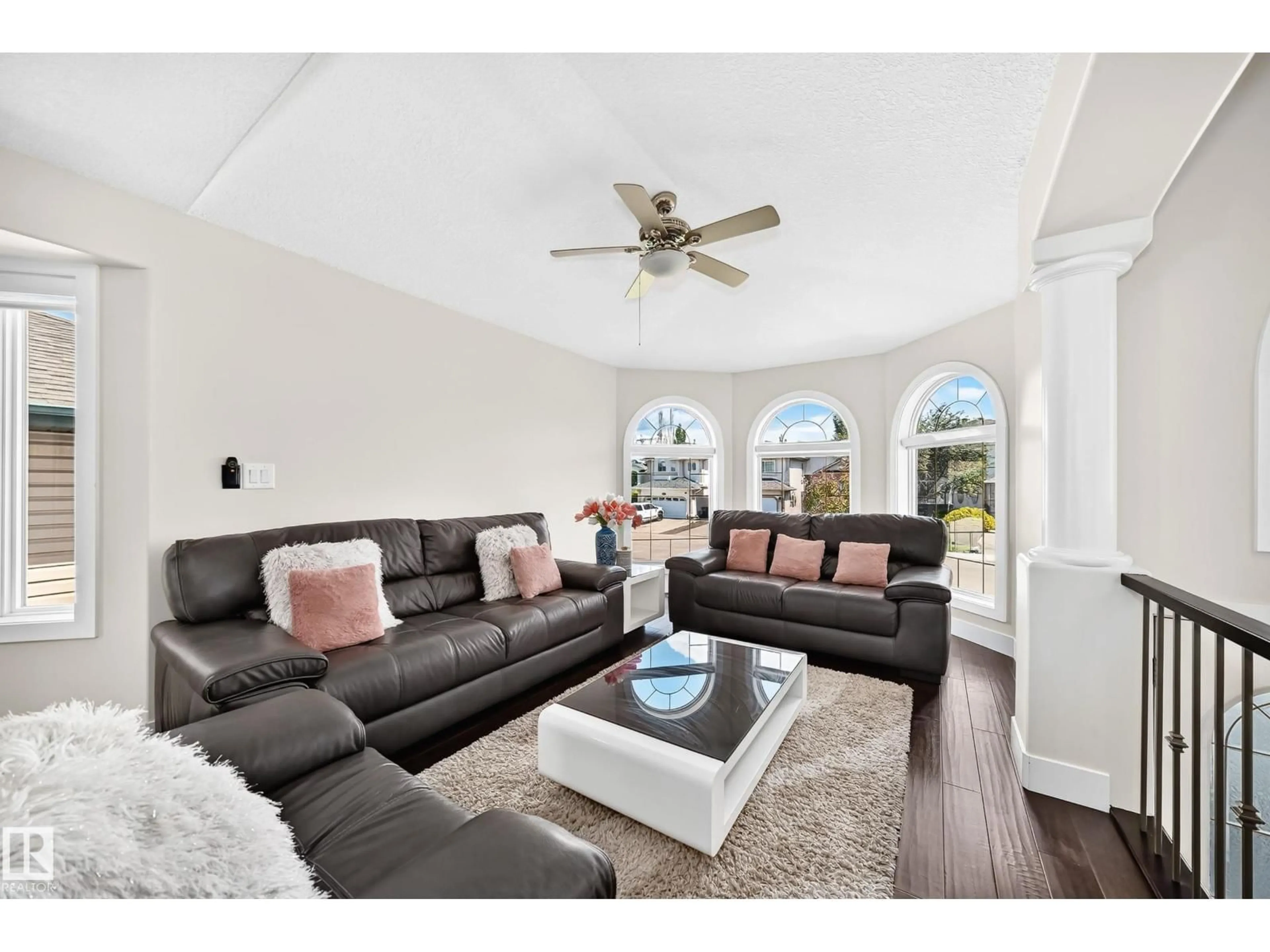 Living room with furniture, unknown for NW - 16124 76 ST, Edmonton Alberta T5Z3R8