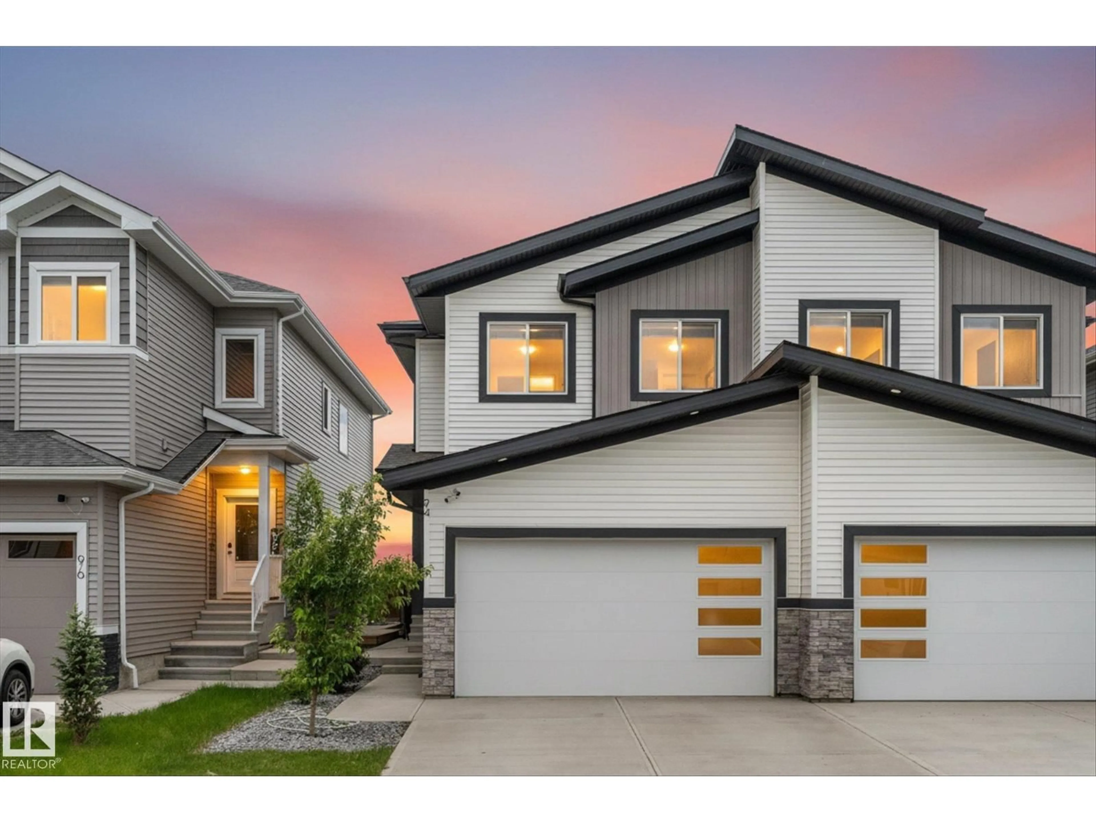 Home with vinyl exterior material, street for 94 ELM ST, Fort Saskatchewan Alberta T8L0X8