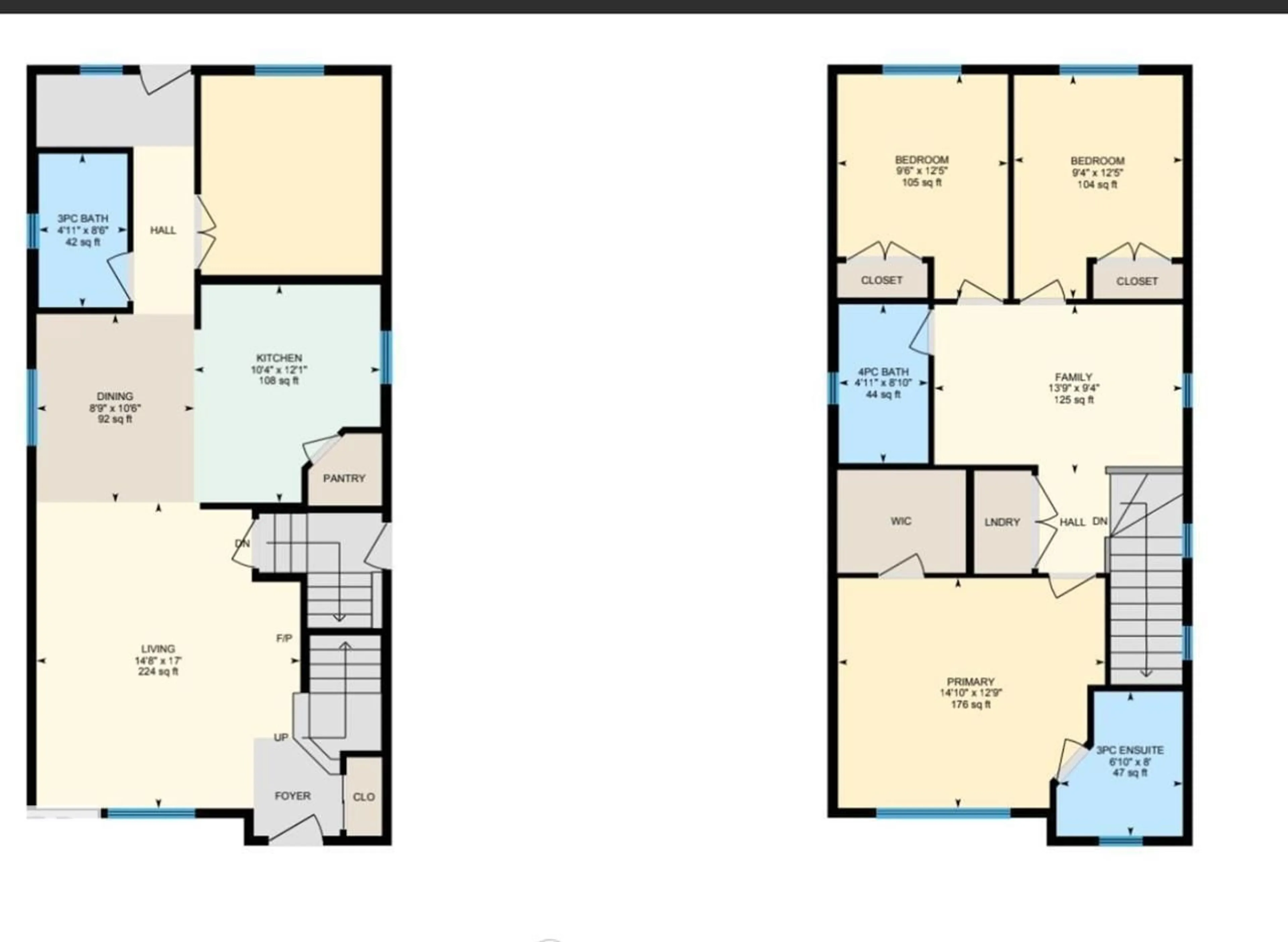 Floor plan for NW - 1767 26A ST, Edmonton Alberta T6T2H8