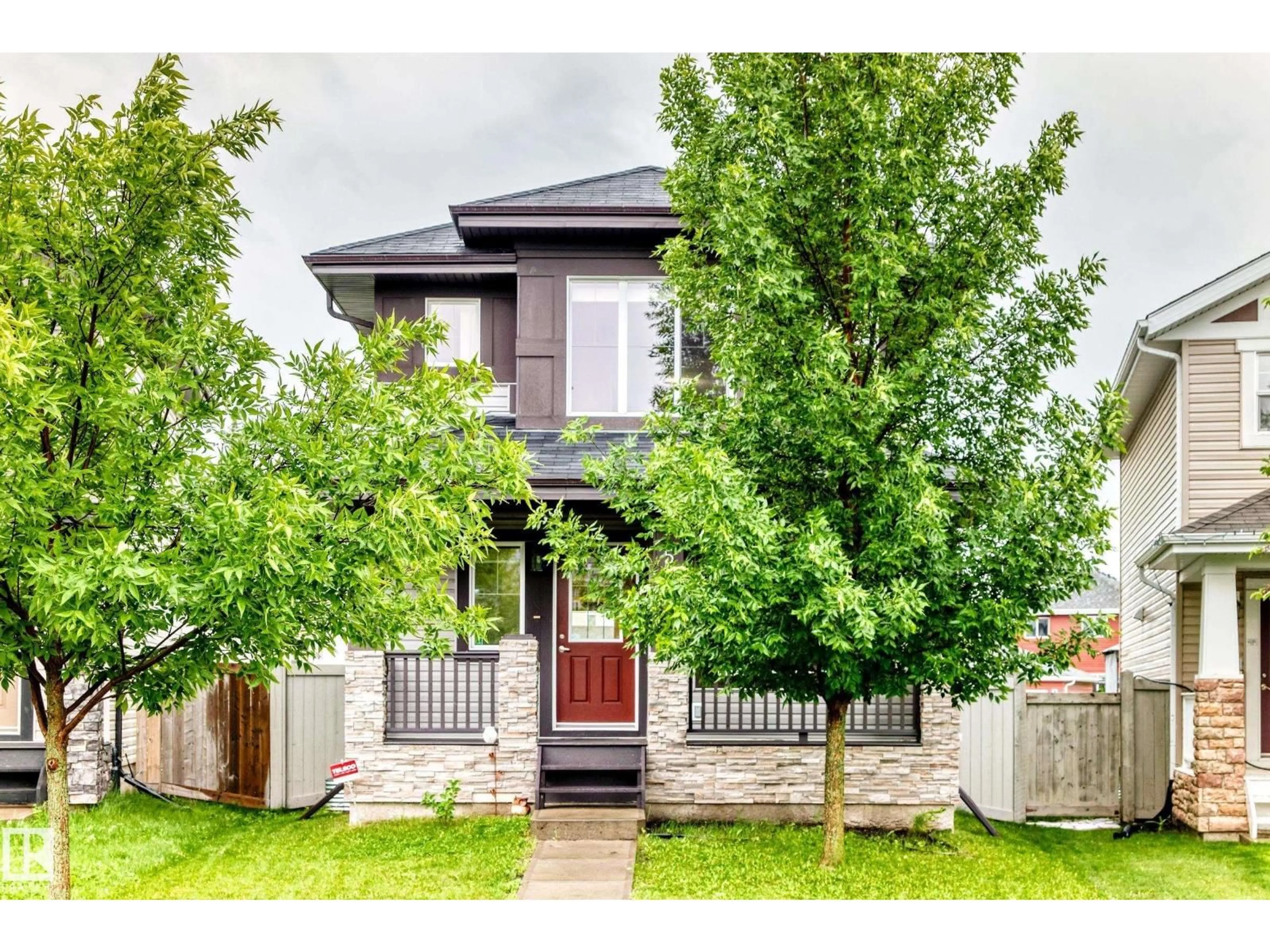Home with vinyl exterior material, street for SW - 5233 2A AV, Edmonton Alberta T6X0R3