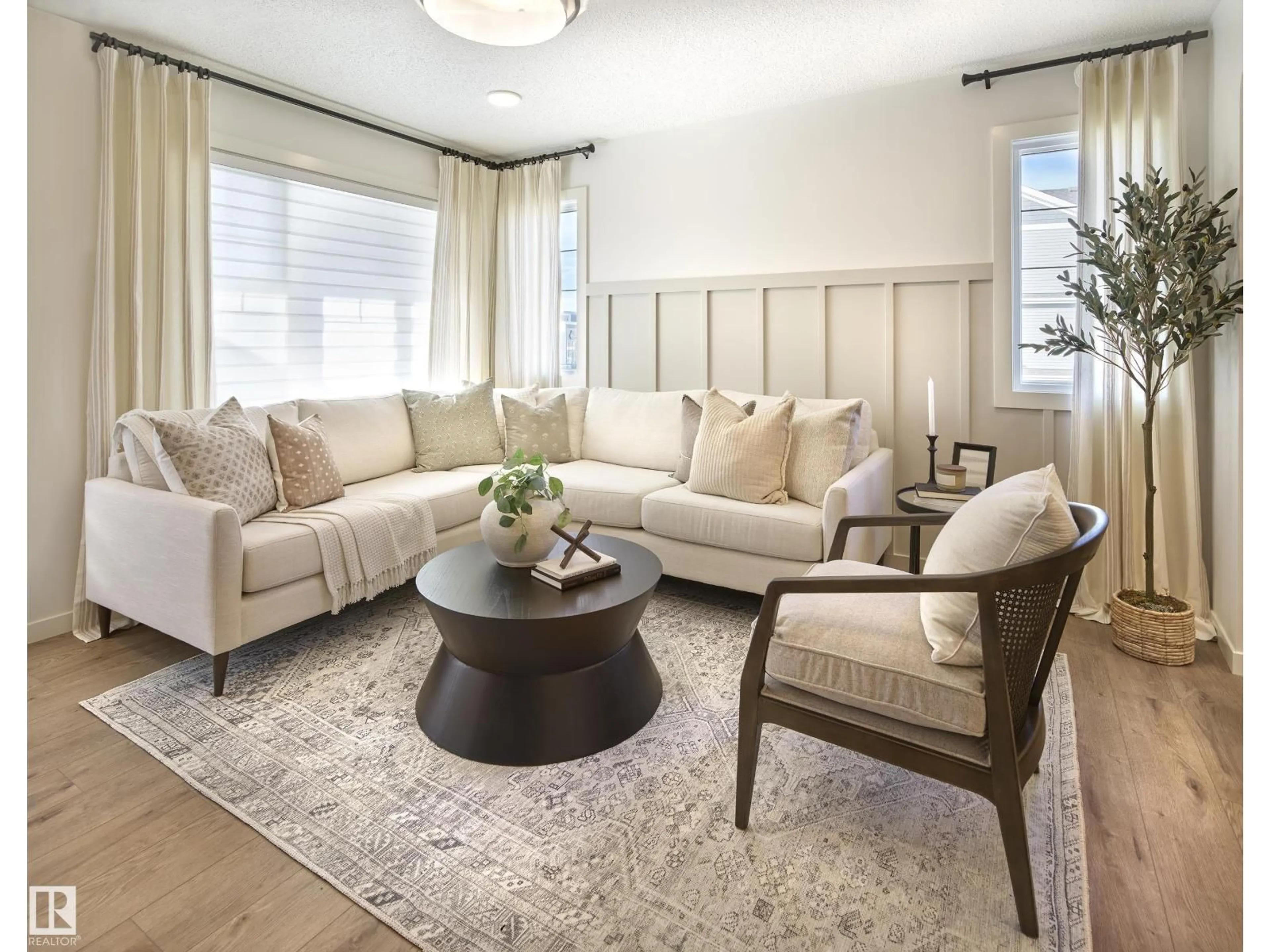 Living room with furniture, unknown for 1198 ASTER BV, Edmonton Alberta T6T2N8