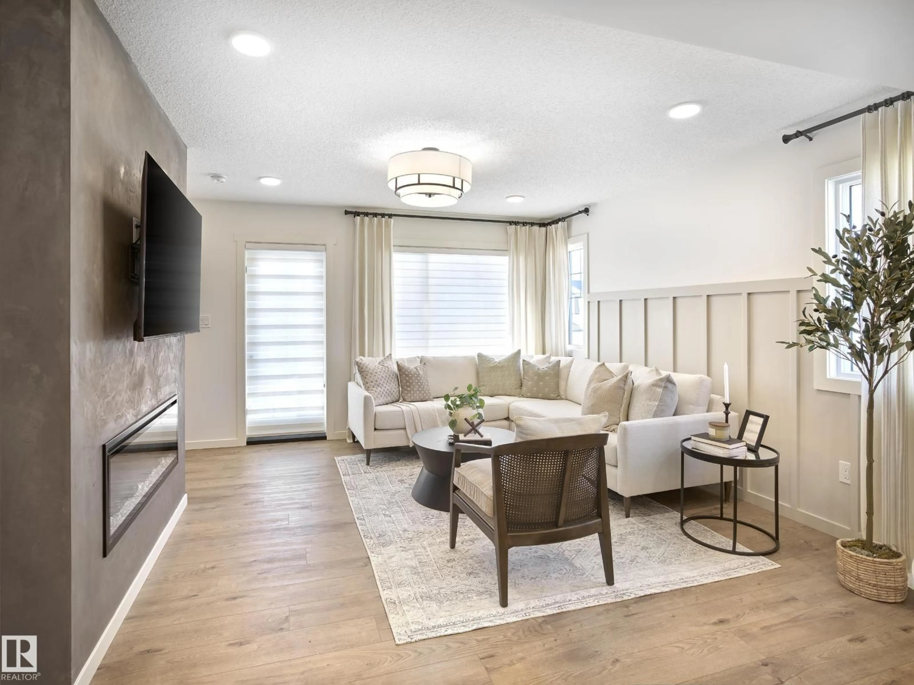 Living room with furniture, unknown for 1198 ASTER BV, Edmonton Alberta T6T2N8