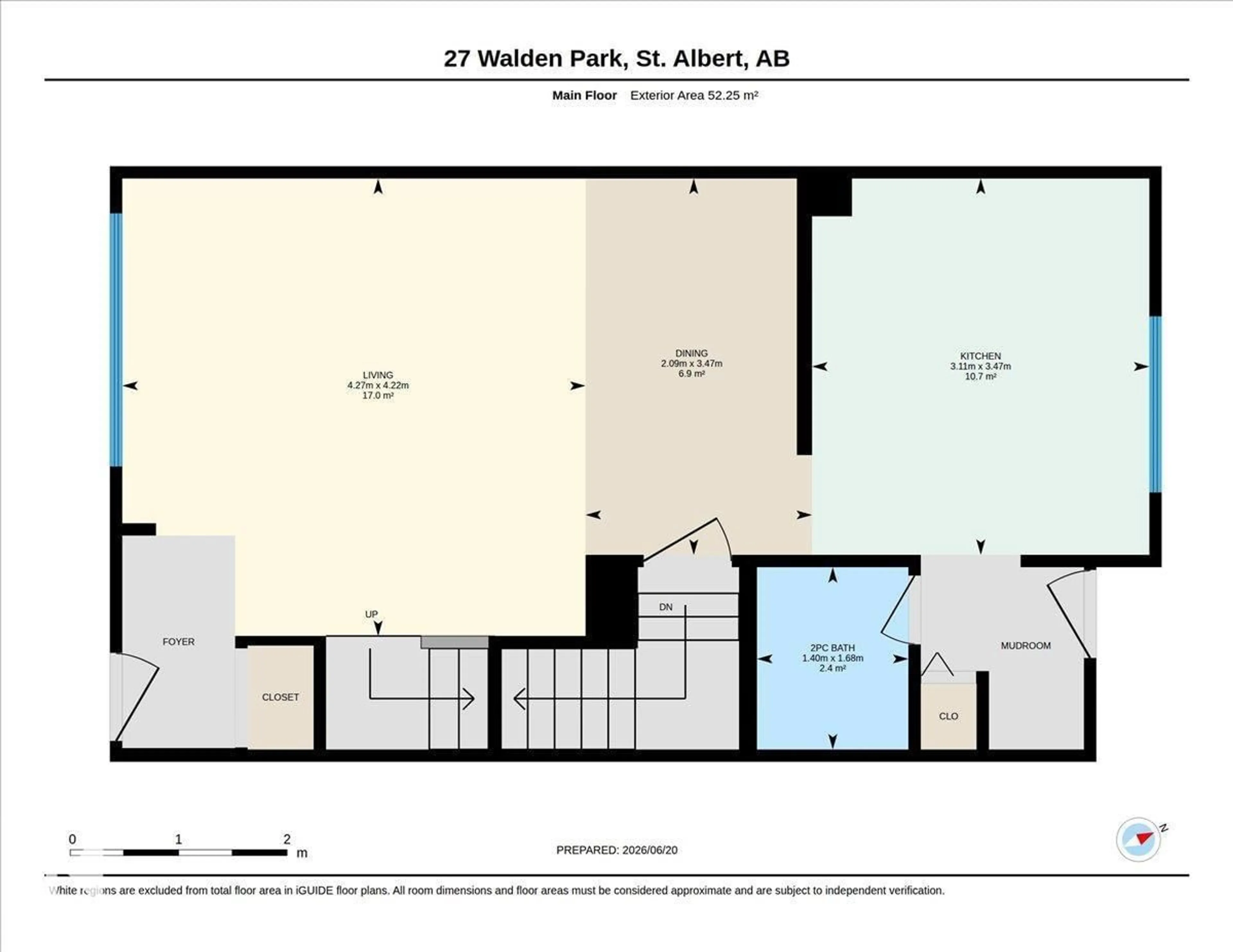 Floor plan for 27 WALDEN, St. Albert Alberta T8N3V6