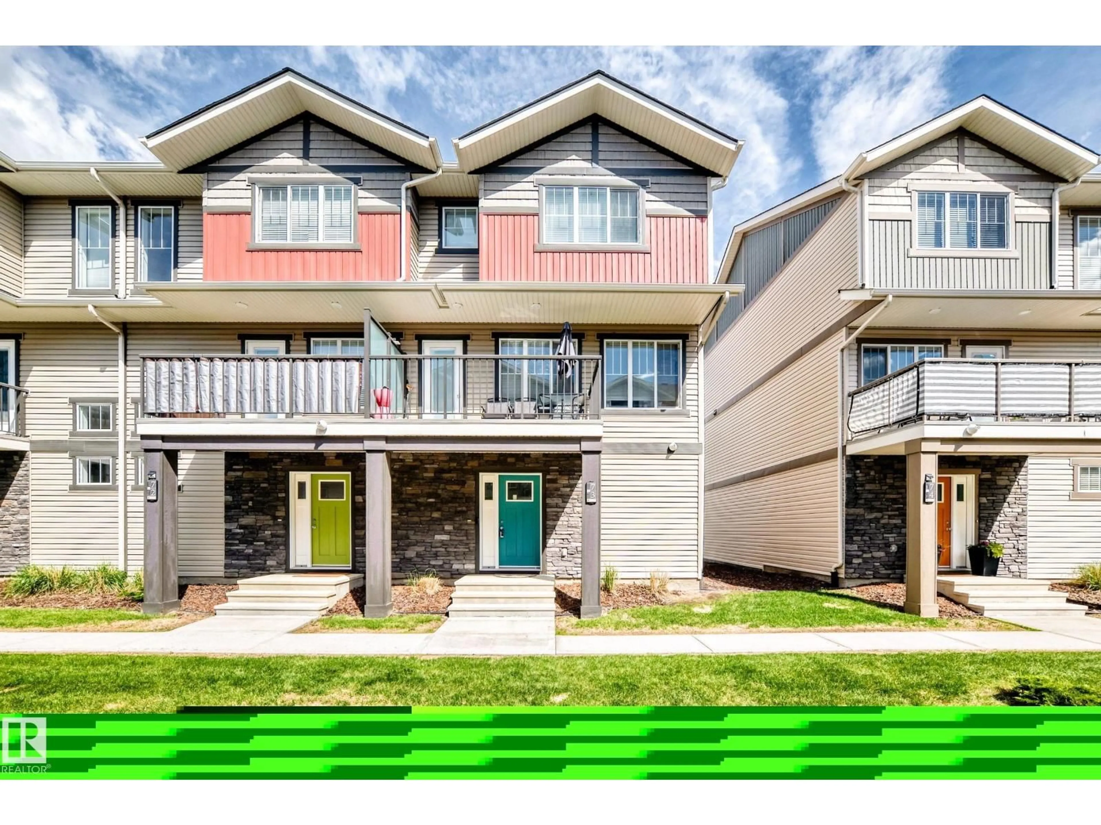 Home with vinyl exterior material, street for 12815 NW - 73 CUMBERLAND RD, Edmonton Alberta T6V0M2