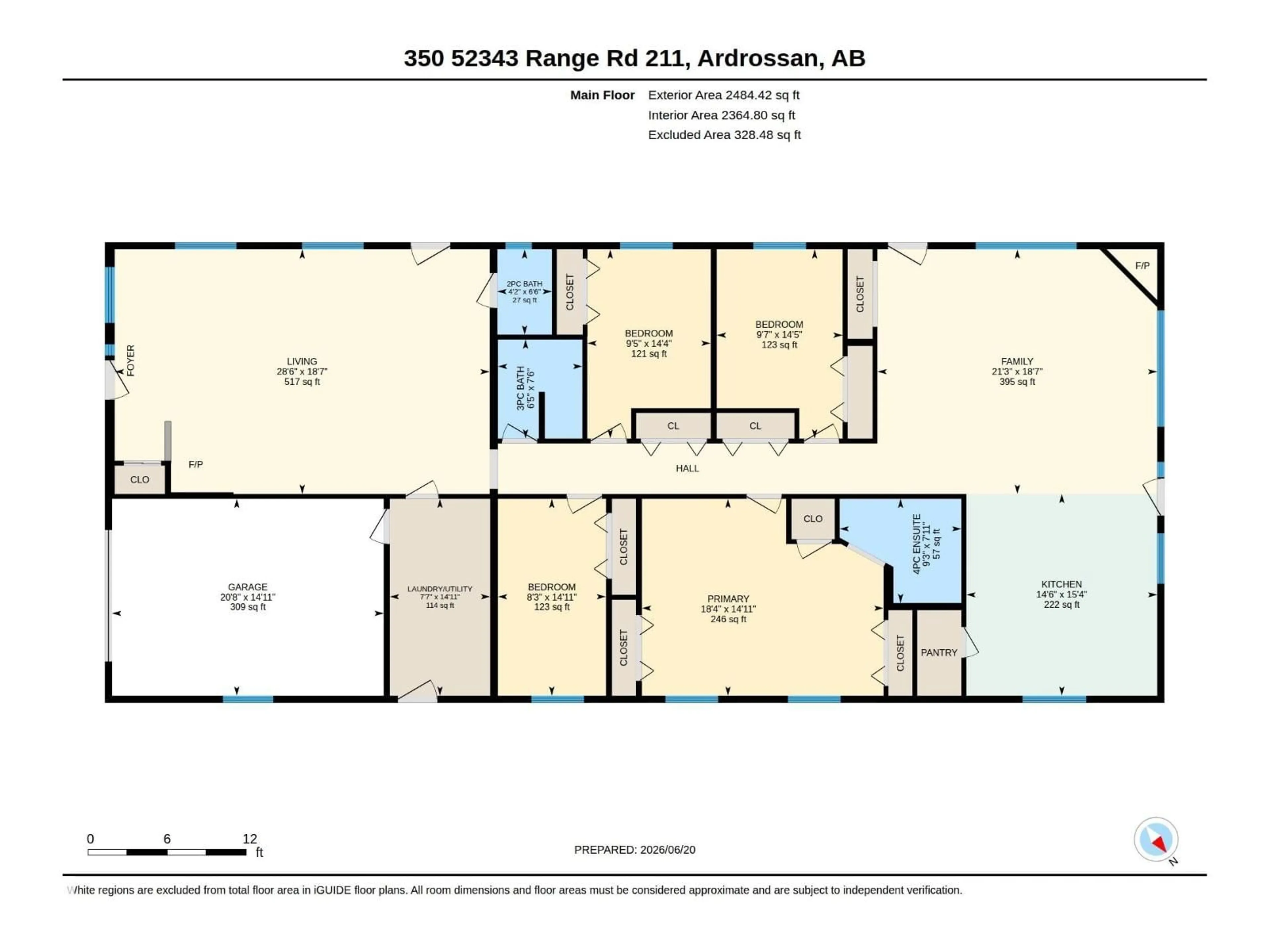 Floor plan for 52343 - 350 RGE ROAD 211, Rural Strathcona County Alberta T8G1A6