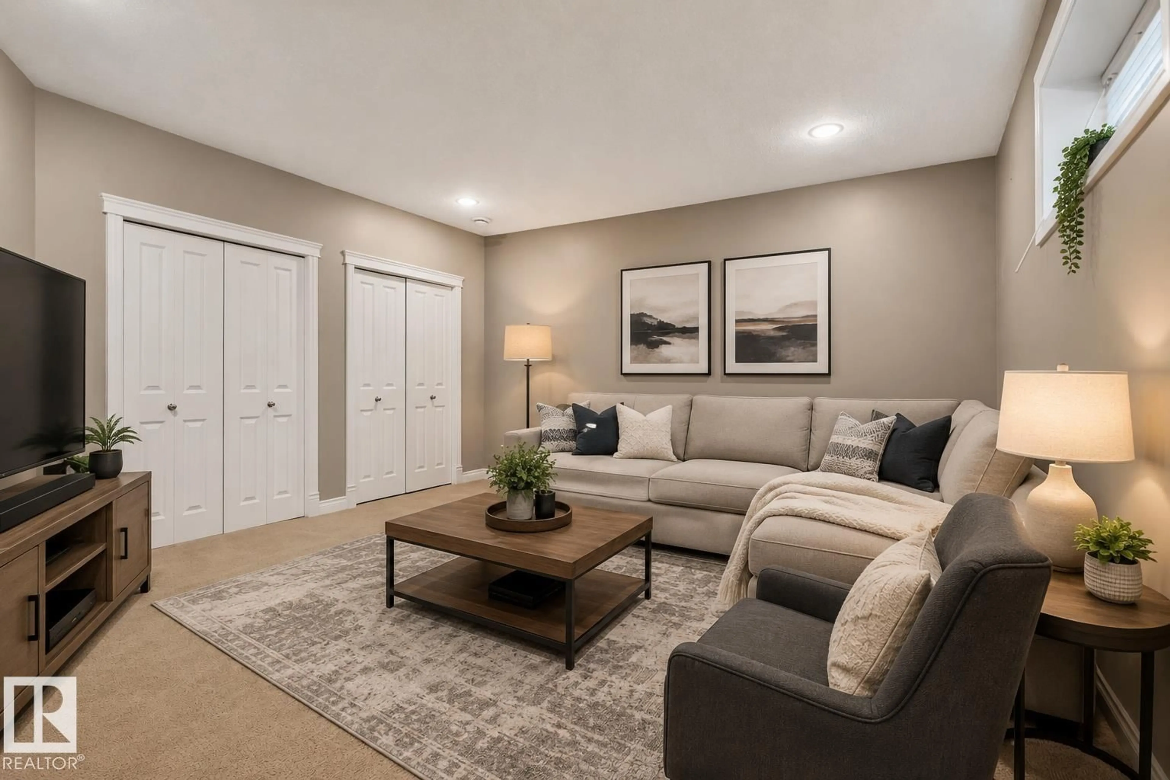 Living room with furniture, unknown for 613 STEWART CR, Edmonton Alberta T6X1B5