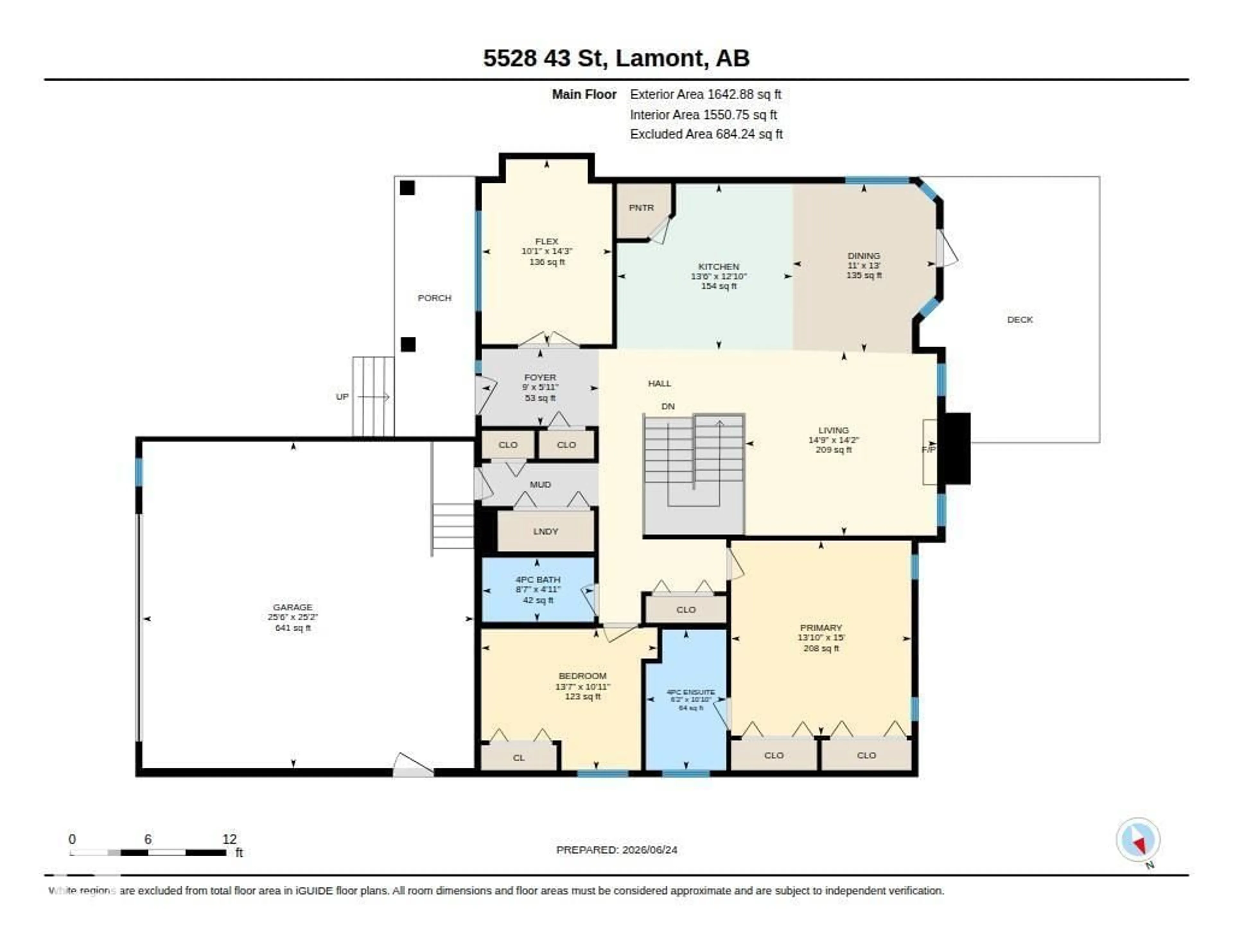 Floor plan for 5528 43 ST, Lamont Alberta T0B2R0