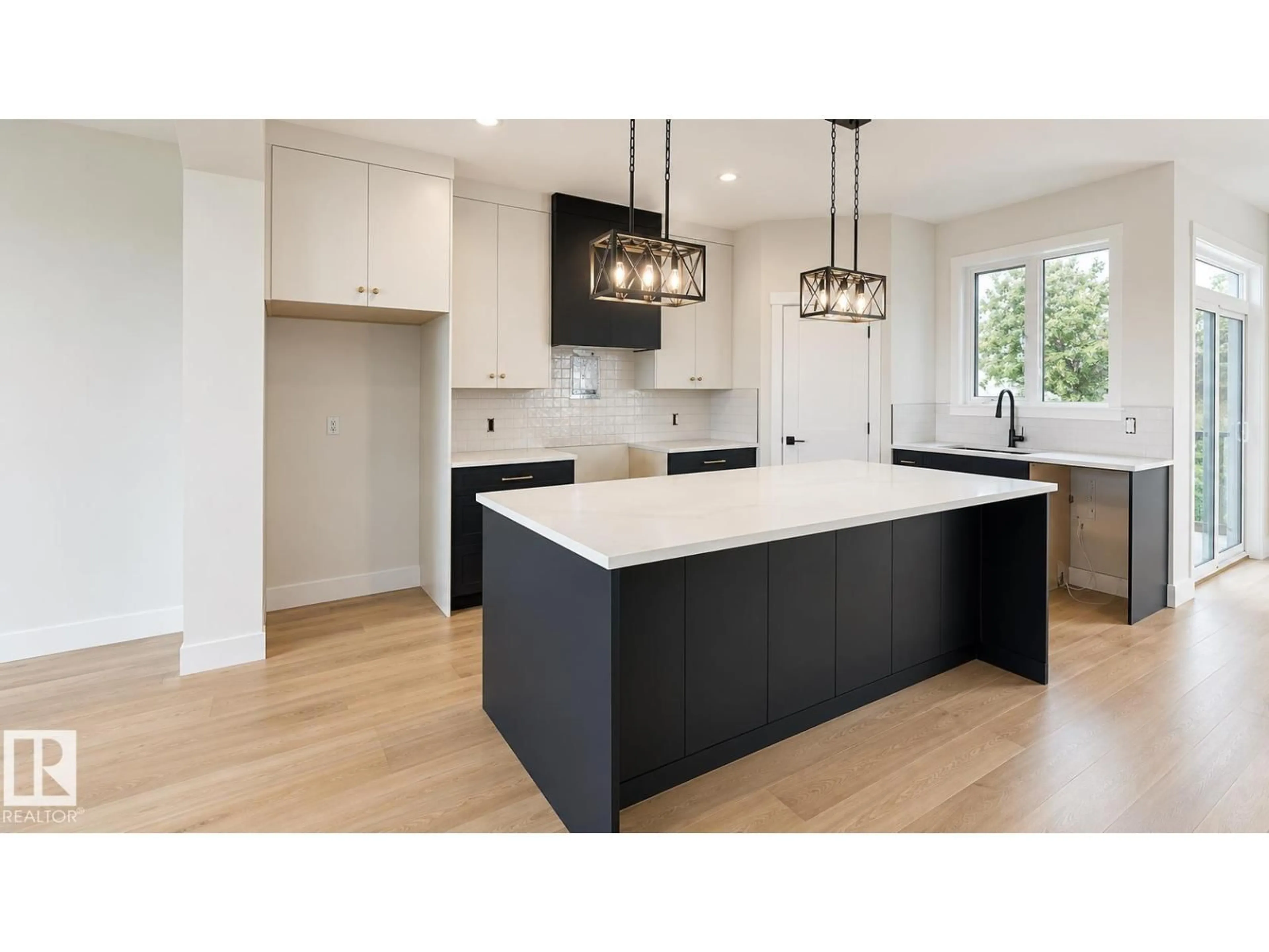 Open concept kitchen, wood/laminate floor for 4710 49 ST, Calmar Alberta T0C0V0