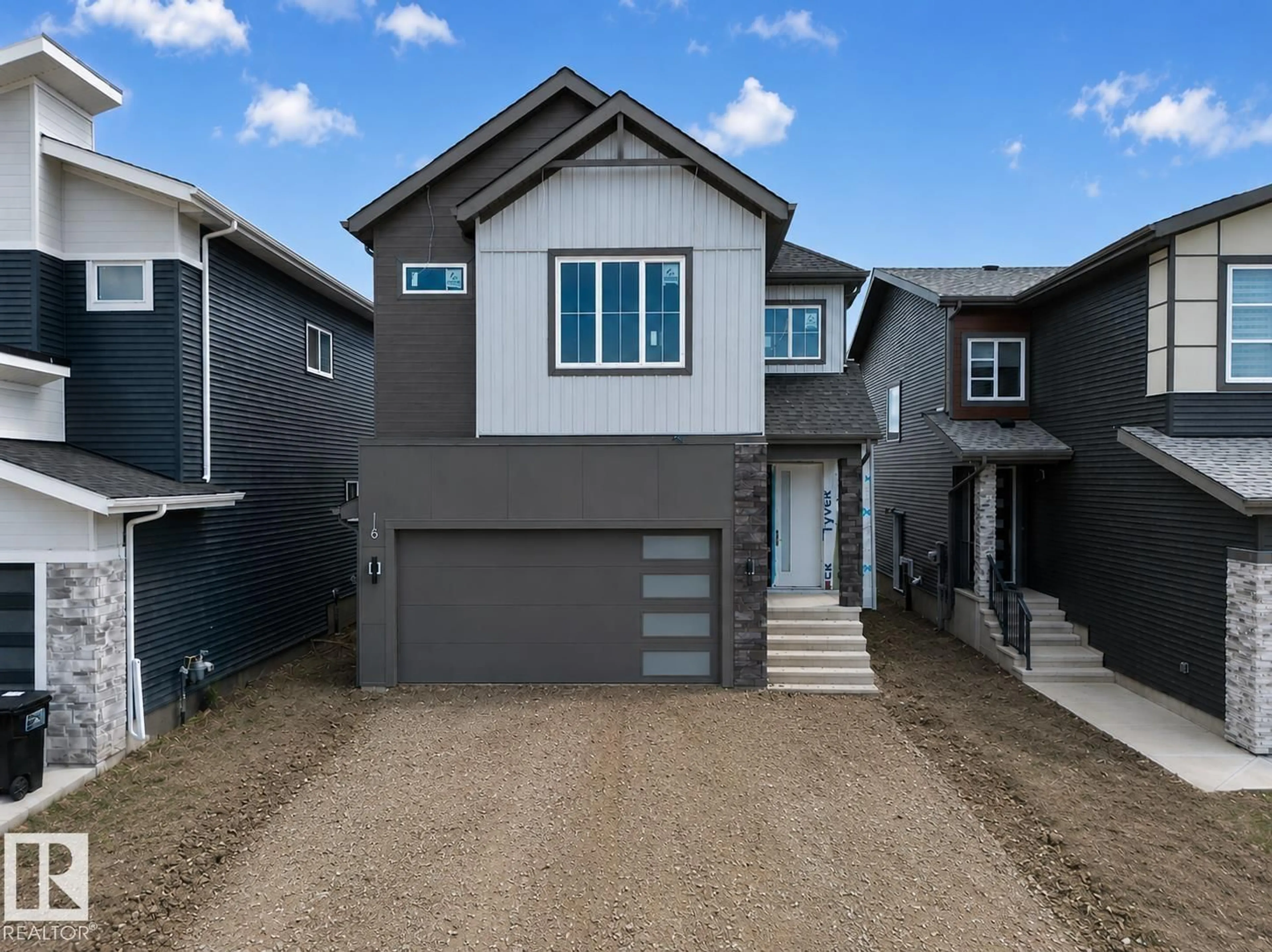 Home with vinyl exterior material, street for 8915 MAYDAY WY, Edmonton Alberta T6X3E9