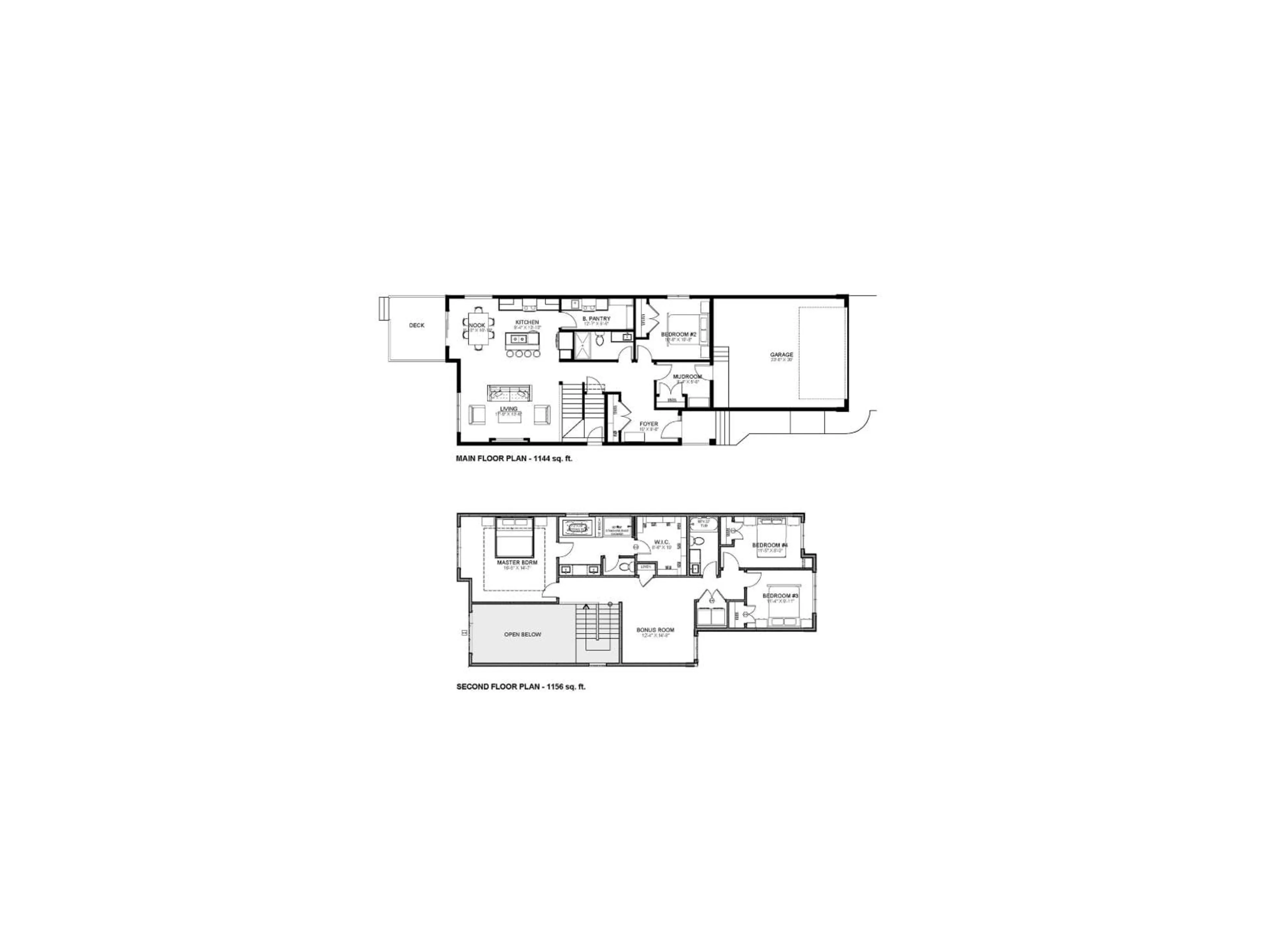 Floor plan for 4608 17 AV SW, Edmonton Alberta T6X1X2