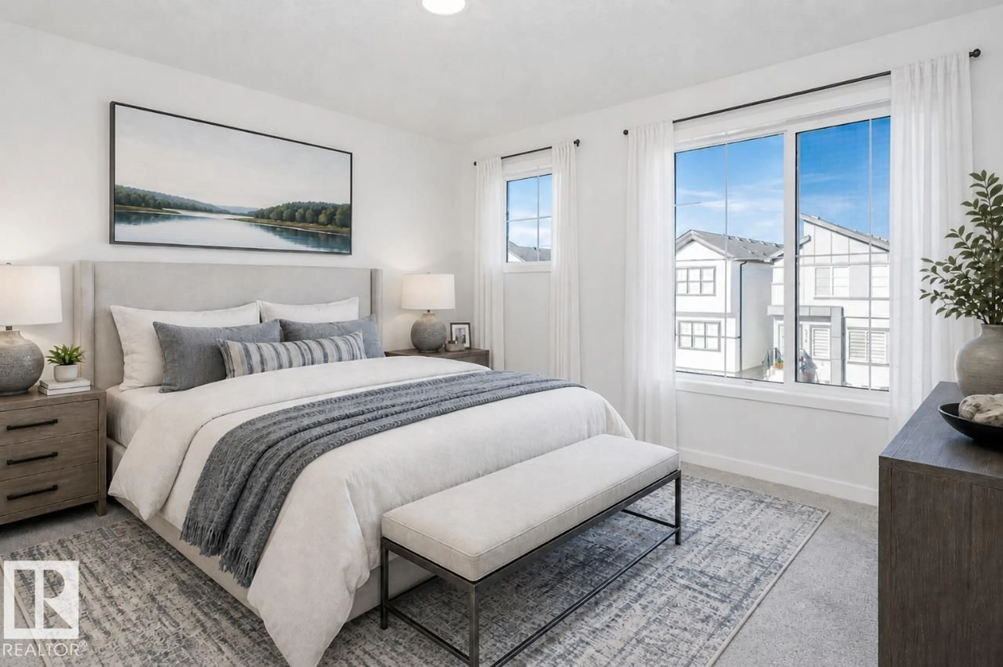 Bedroom with bed, unknown for 7468 KLAPSTEIN CR, Edmonton Alberta T6W5N8