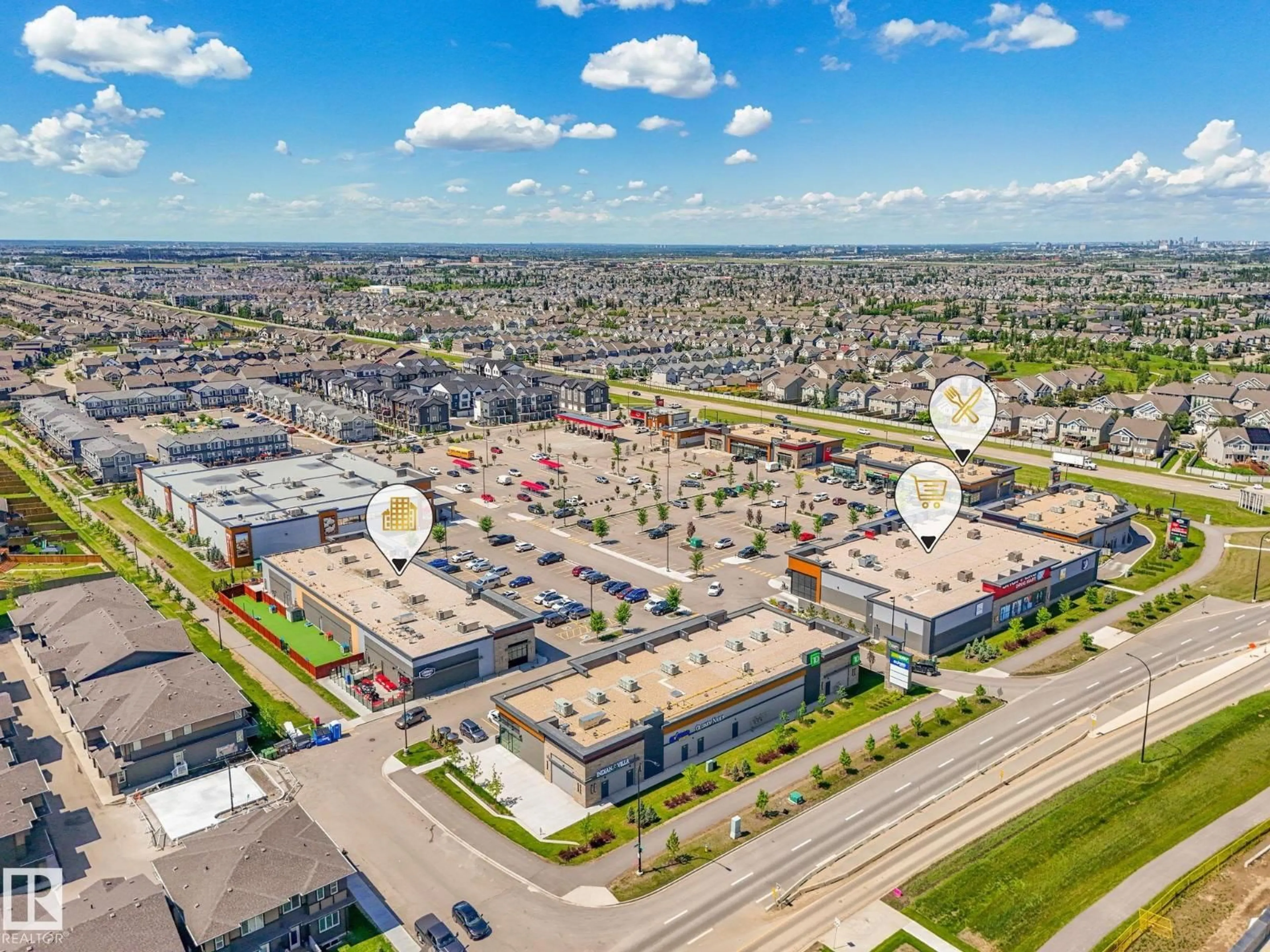 A pic from outside/outdoor area/front of a property/back of a property/a pic from drone, street for #30 - 2710 66 ST, Edmonton Alberta T6X3H4
