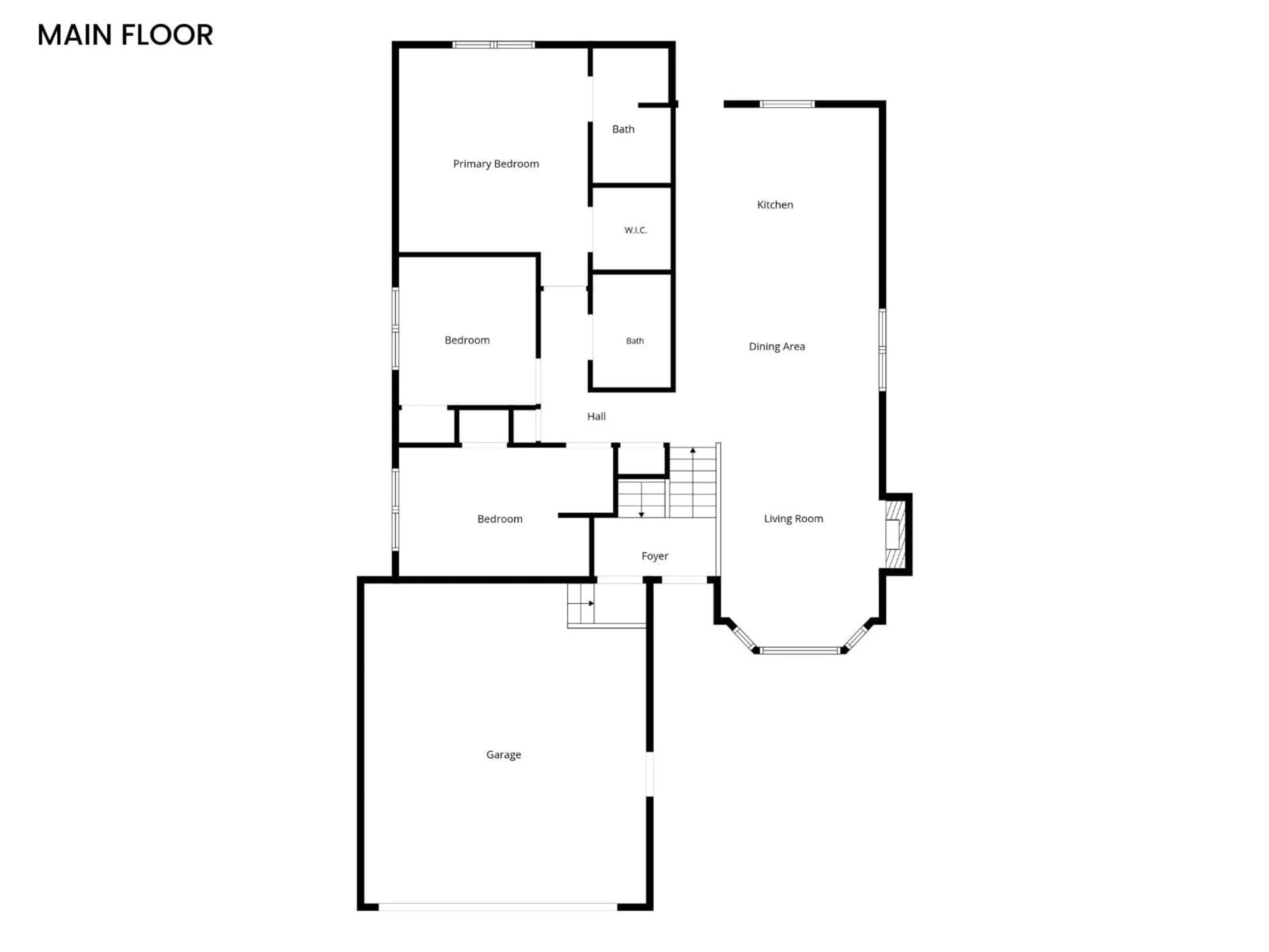 Floor plan for 4924 57 AV, Cold Lake Alberta T9M0E7