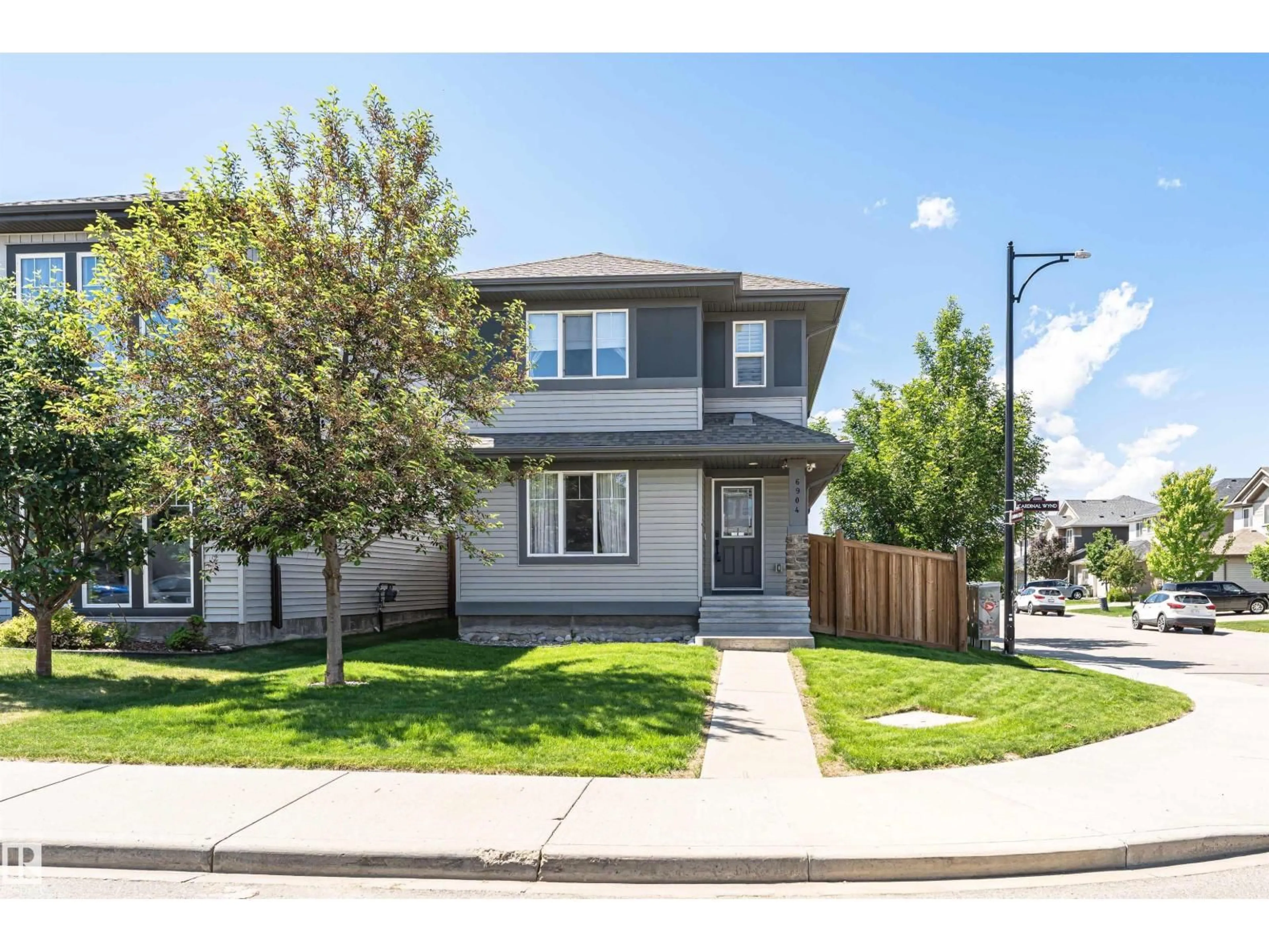 Home with vinyl exterior material, street for 6904 CARDINAL WD, Edmonton Alberta T6W2Y4