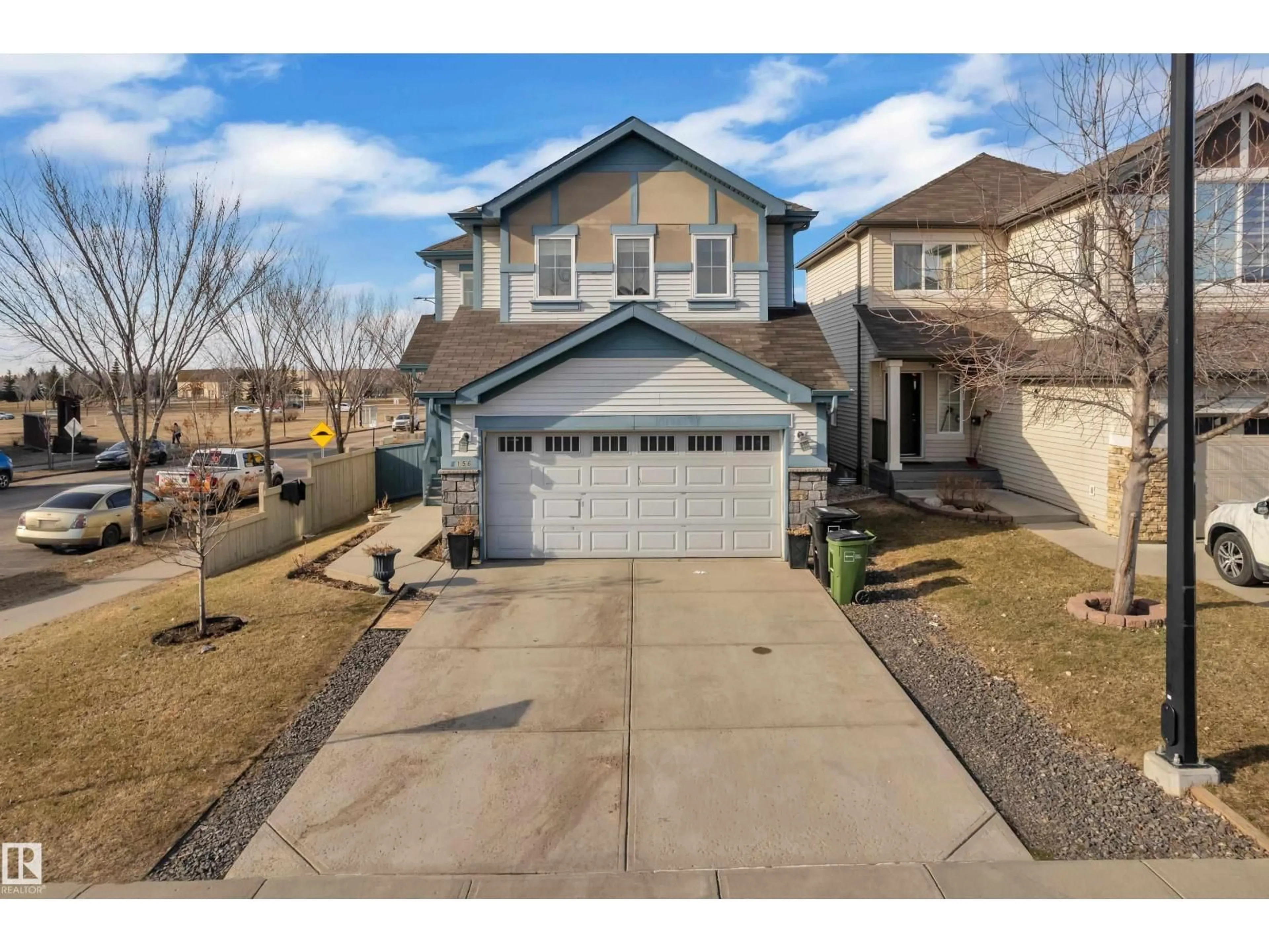 A pic from outside/outdoor area/front of a property/back of a property/a pic from drone, street for 6156 11 AV, Edmonton Alberta T6X0M4