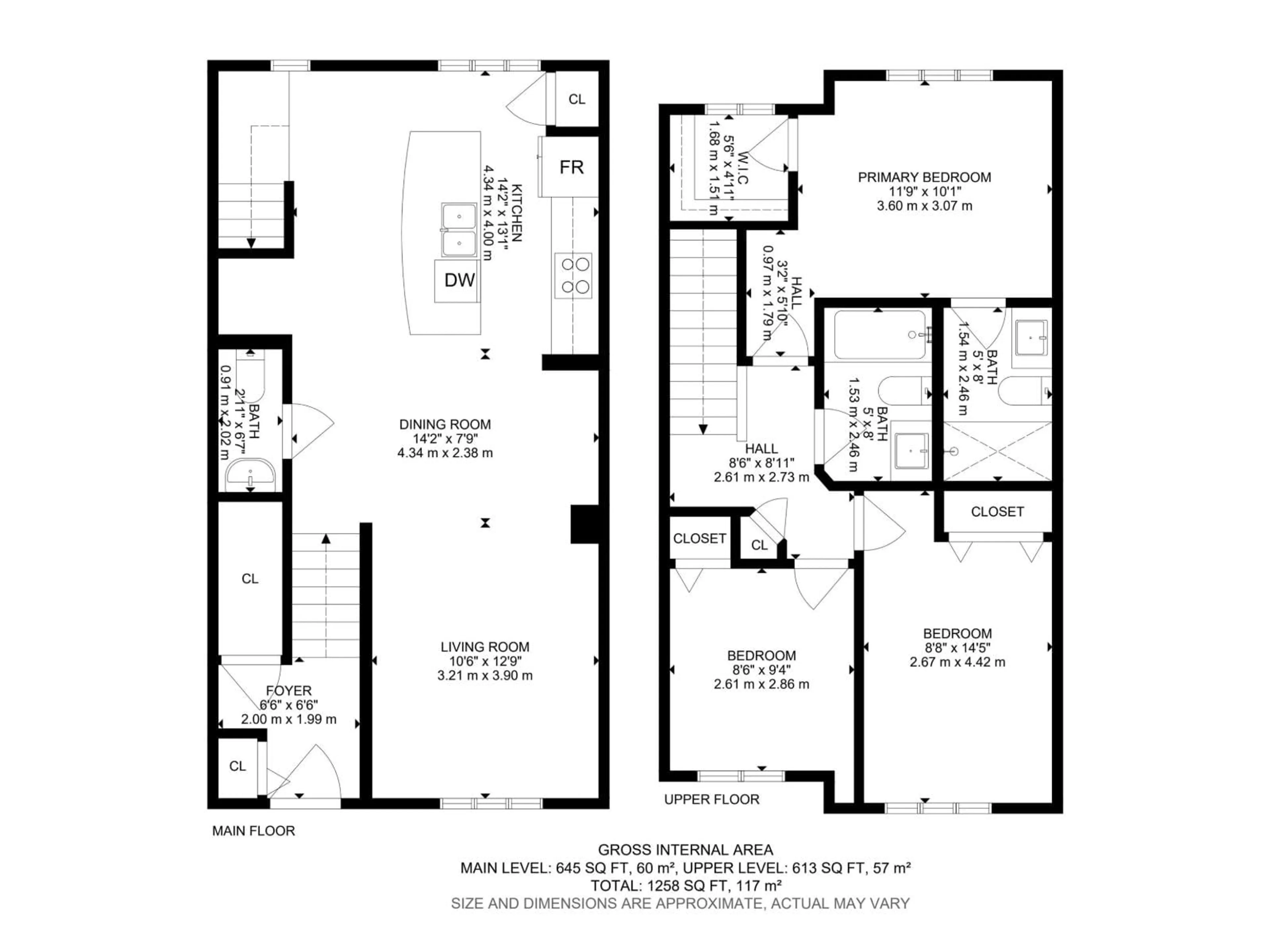 Floor plan for #36 - 2905 141 ST, Edmonton Alberta T6W3M4
