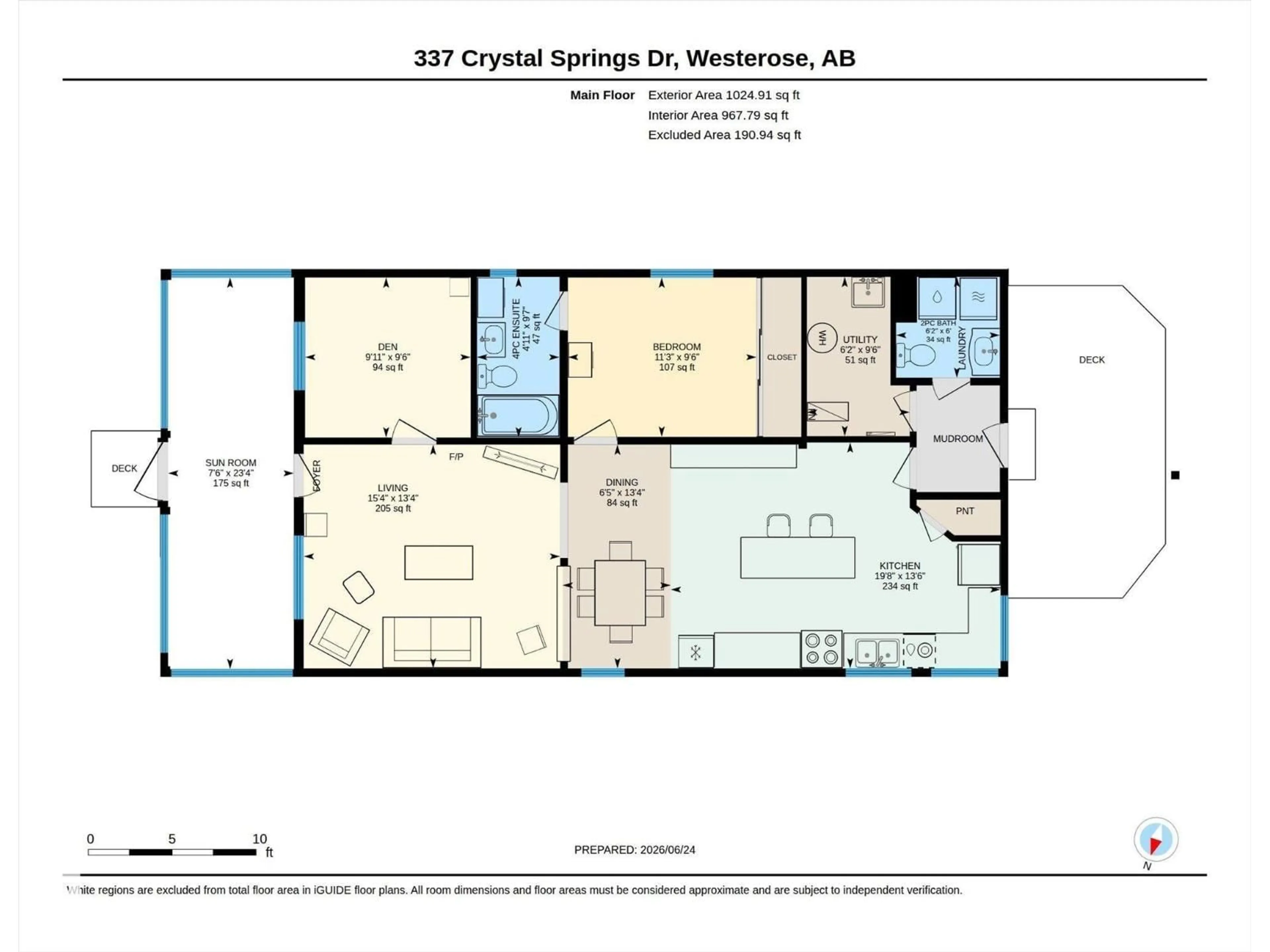 Floor plan for 337 CRYSTAL SPRINGS, Rural Wetaskiwin County Alberta T0C2V0