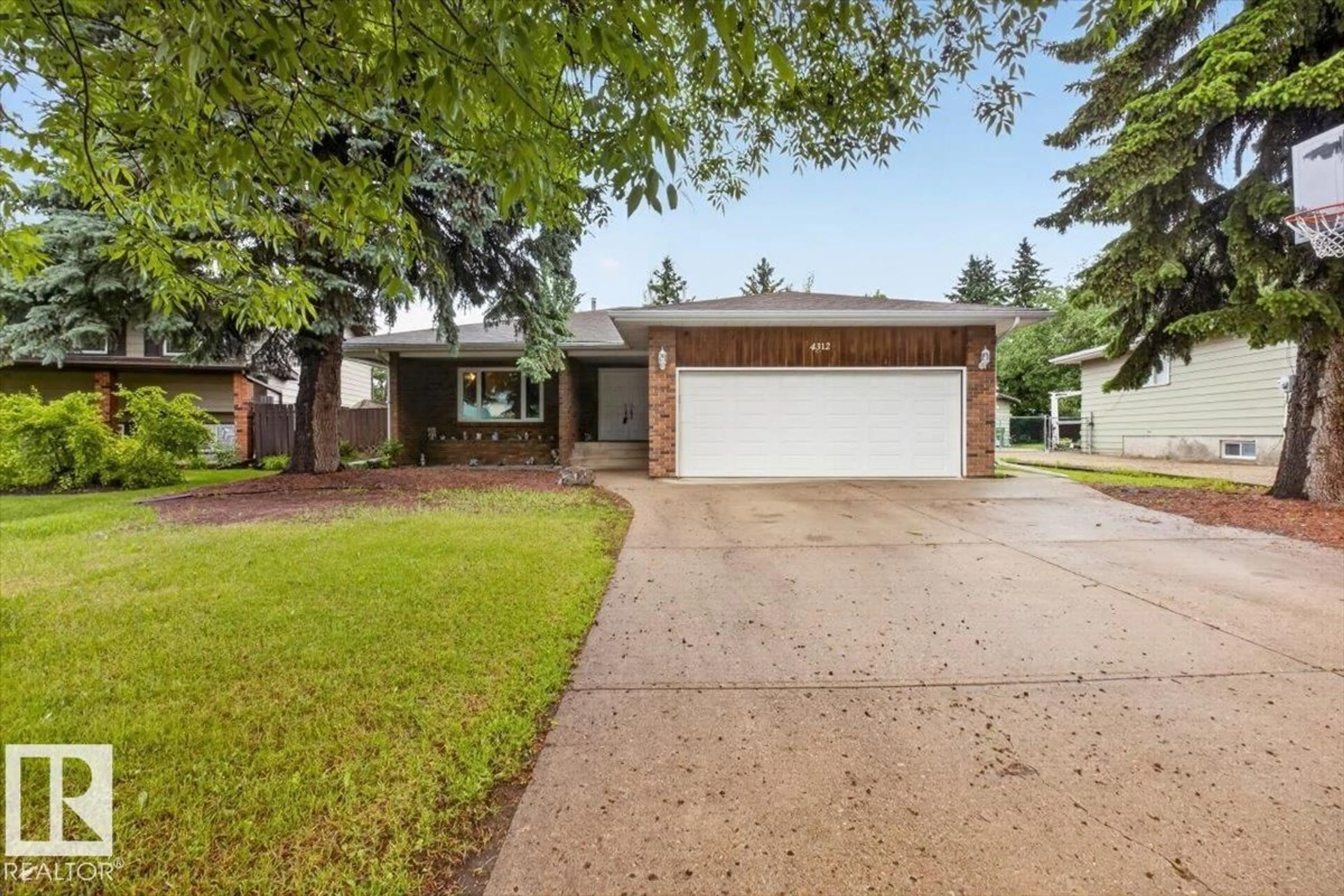 Home with brick exterior material, street for 4312 43A AV, Leduc Alberta T9E4T3