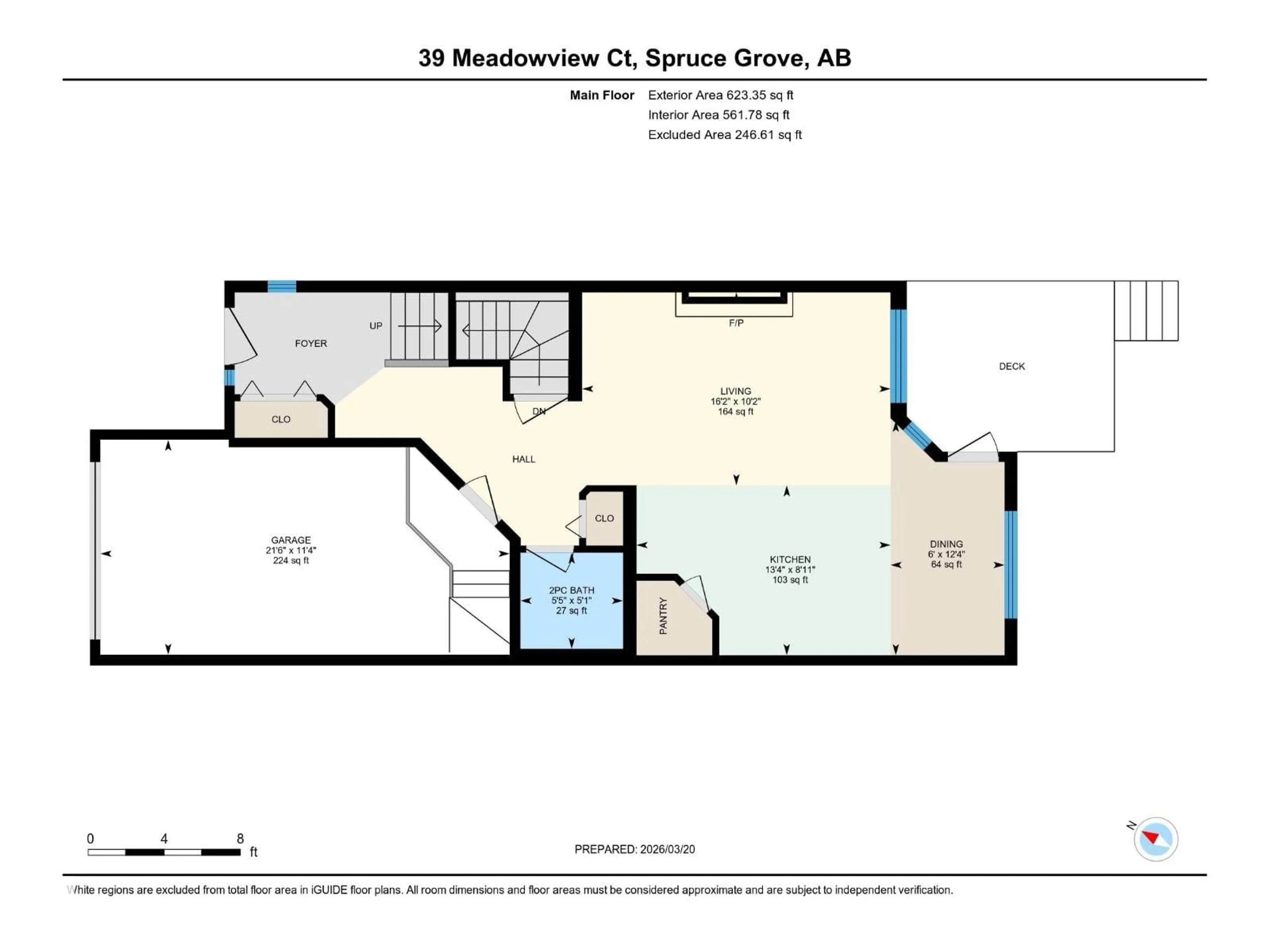 Floor plan for 39 MEADOWVIEW CO, Spruce Grove Alberta T7X0N2