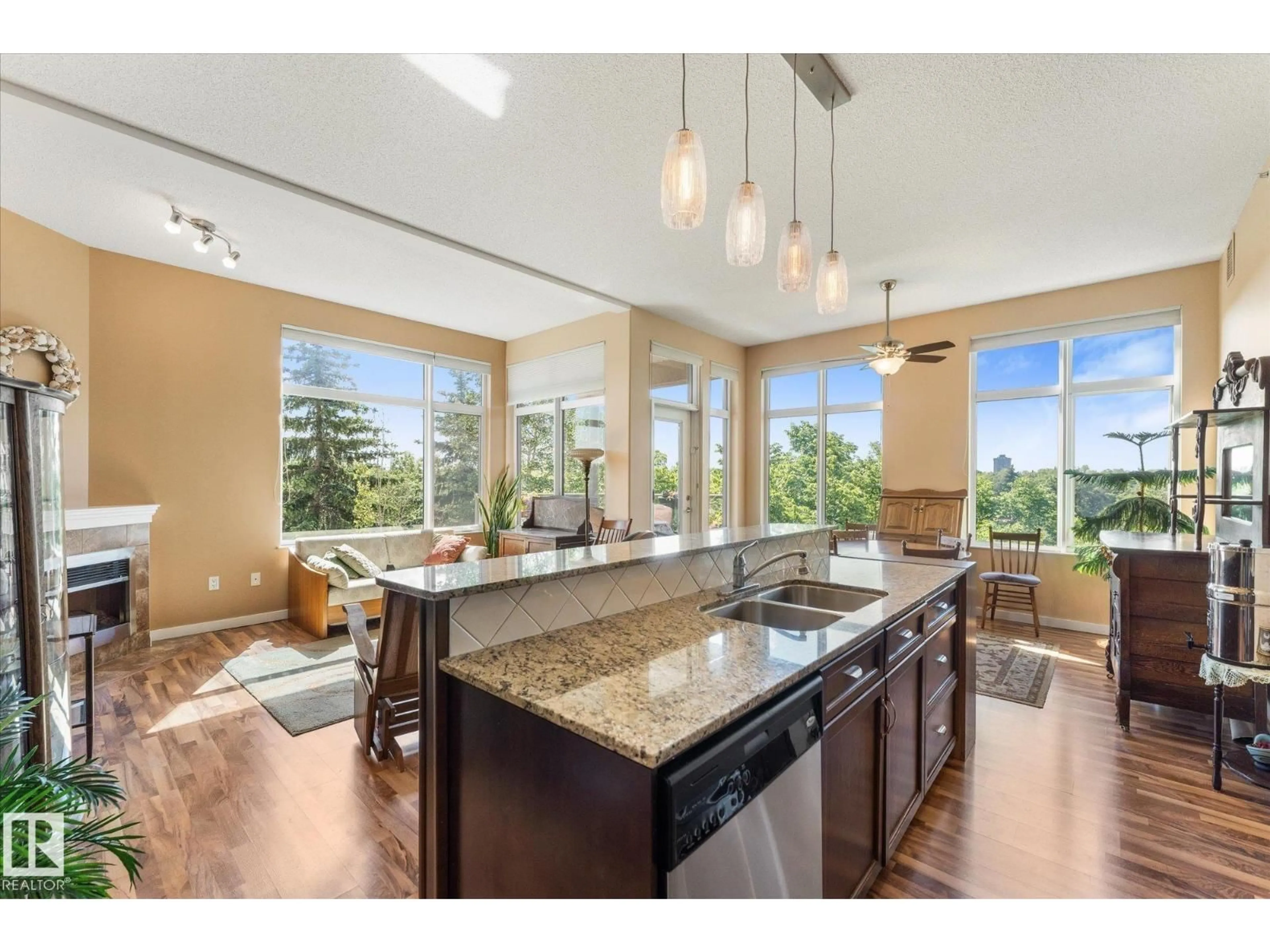 Open concept kitchen, unknown for #408 - 11140 68 AV, Edmonton Alberta T6H2C2