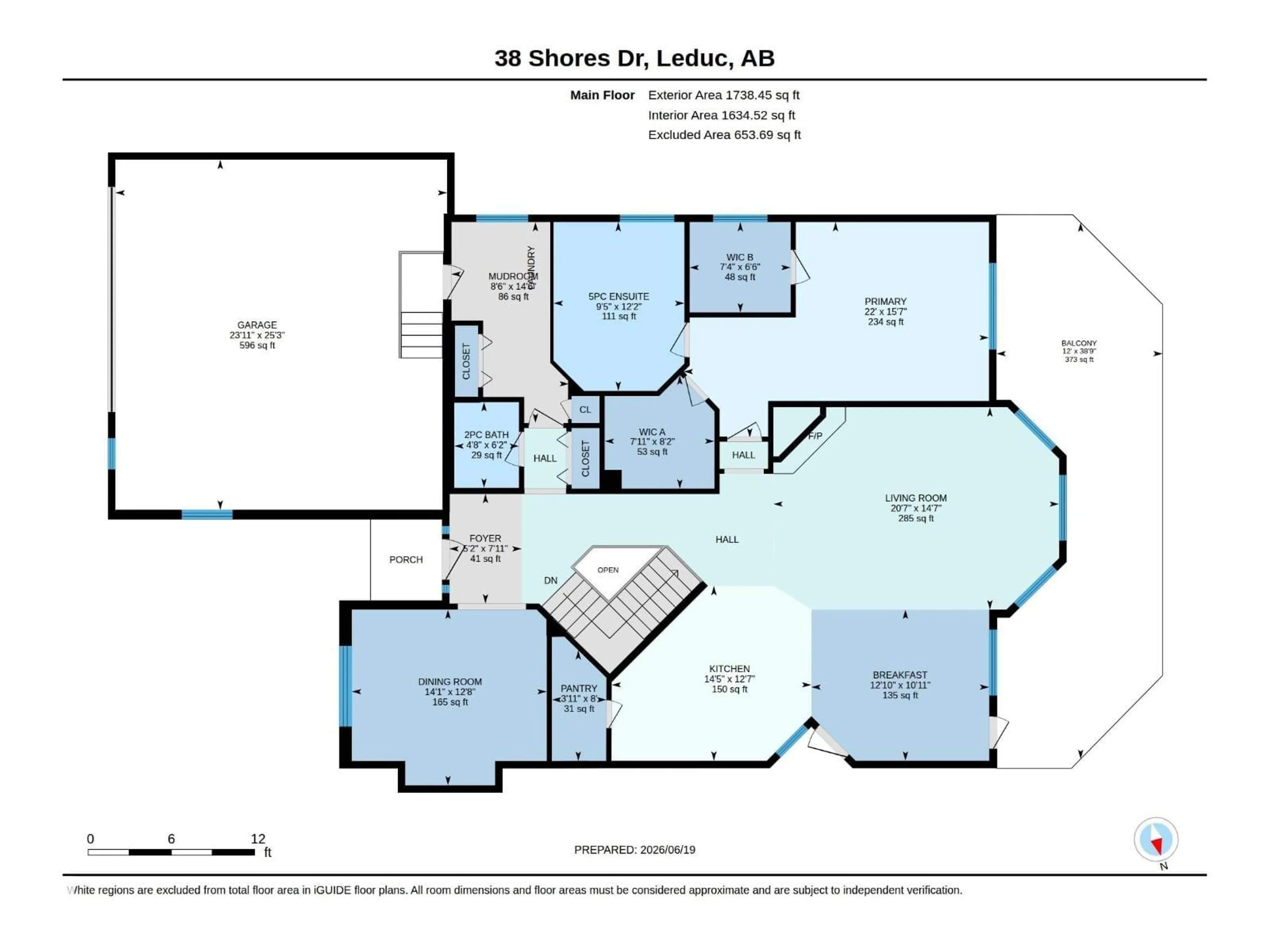 Floor plan for 38 SHORES DR, Leduc Alberta T9E8N7
