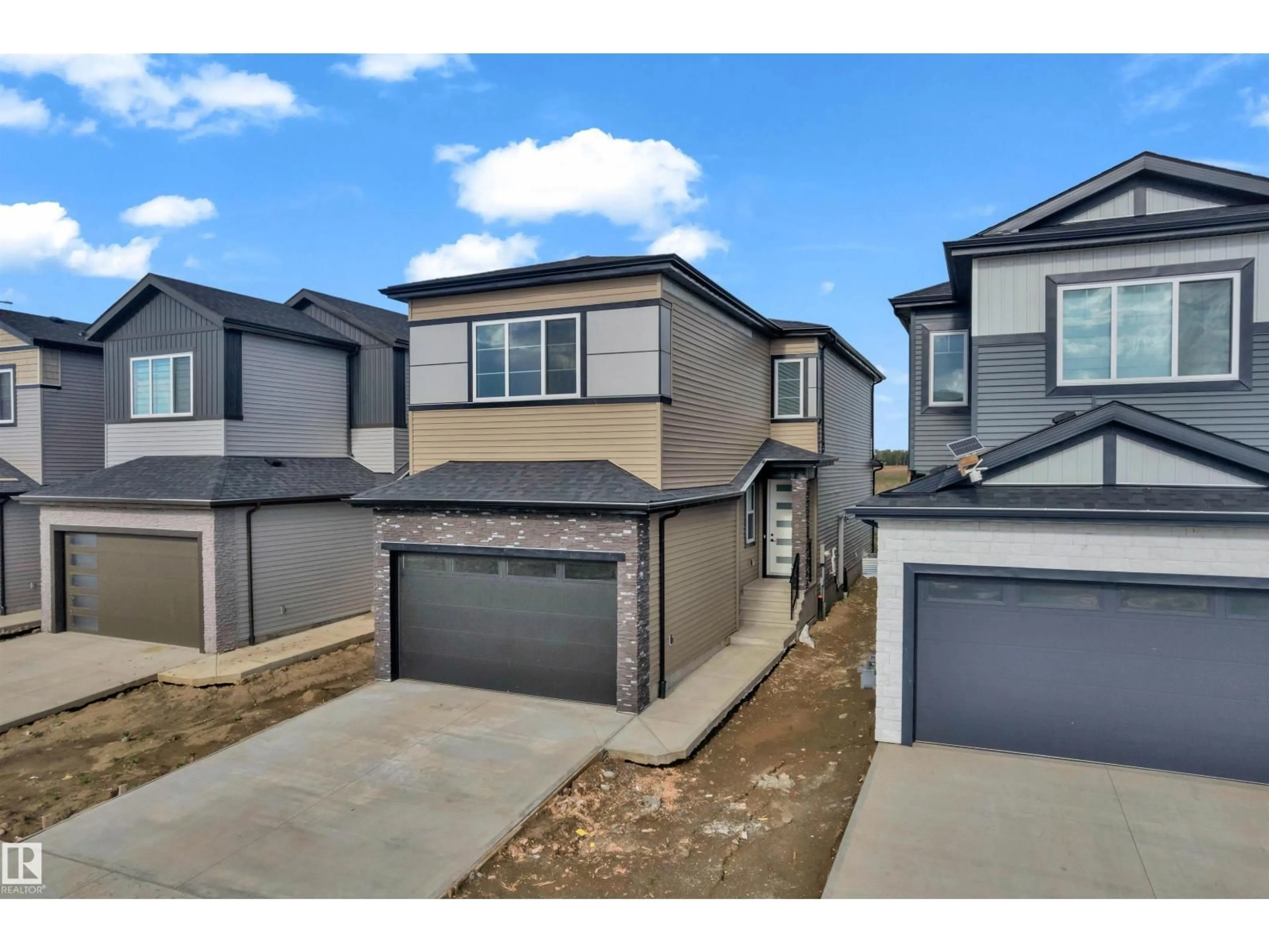 A pic from outside/outdoor area/front of a property/back of a property/a pic from drone, street for 4409 35 STREET, Beaumont Alberta T4X3G9