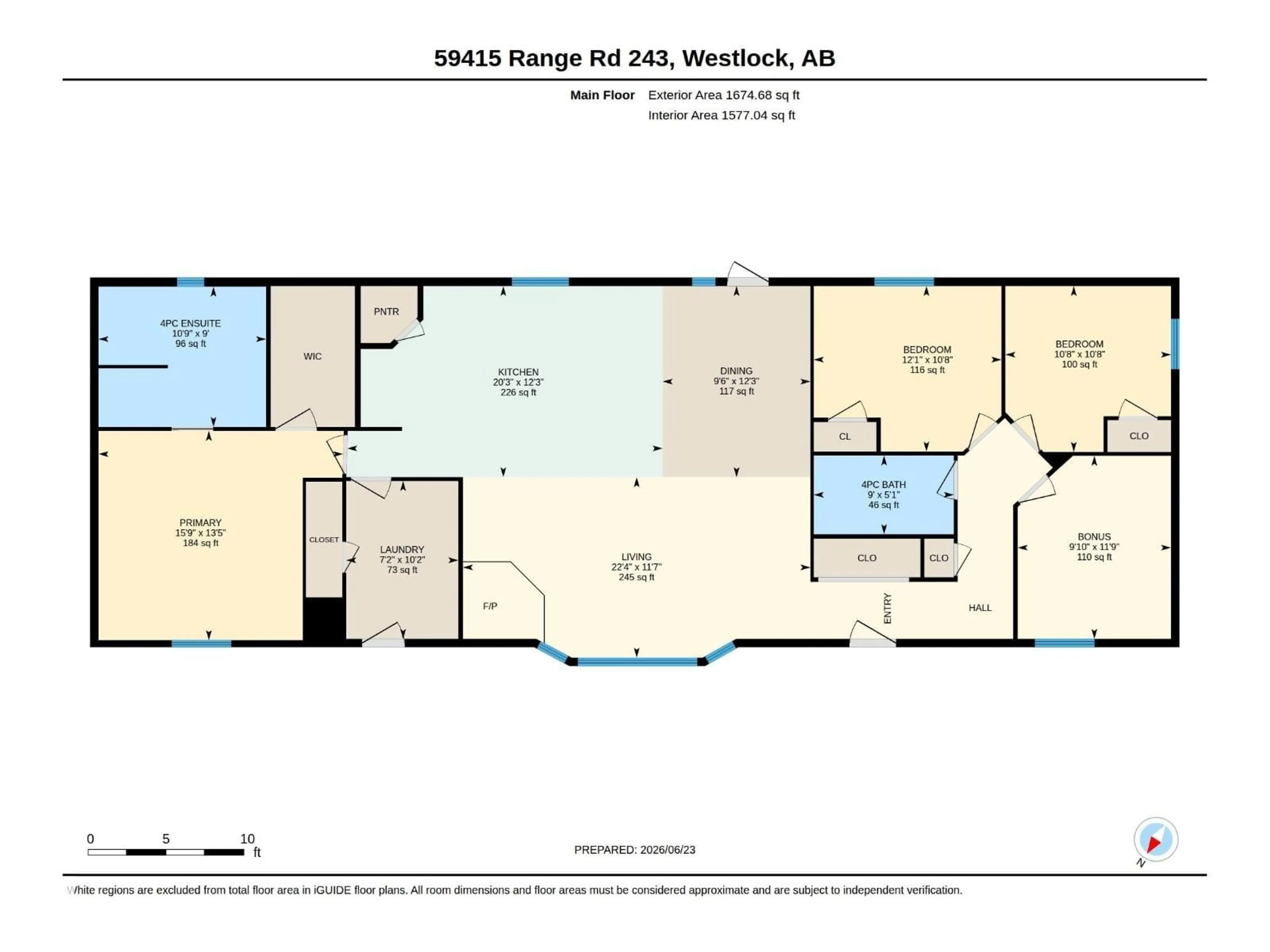 Floor plan for 59415 RANGE ROAD 243, Rural Westlock County Alberta T0G0P0