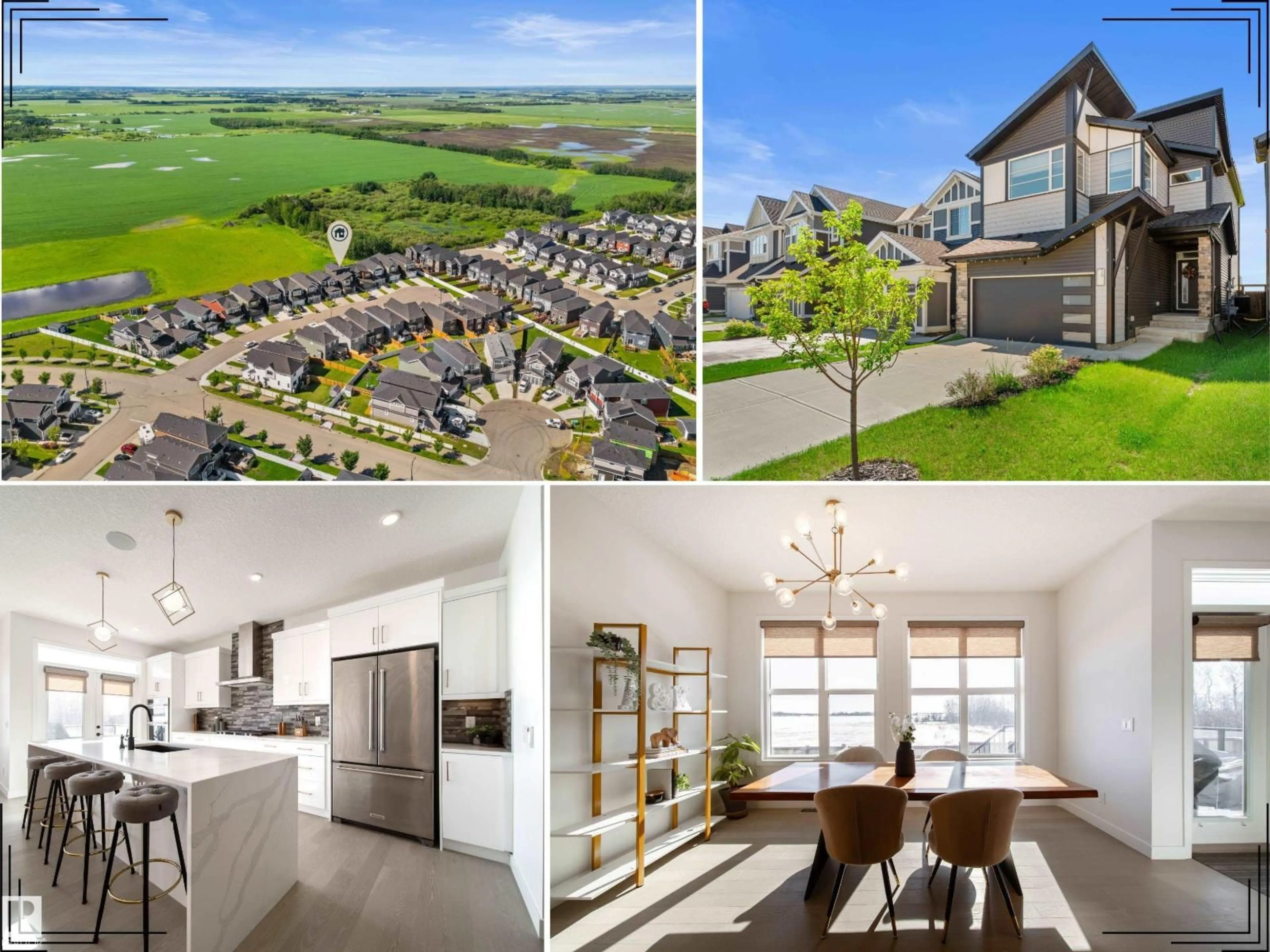 A pic from outside/outdoor area/front of a property/back of a property/a pic from drone, mountain view for 19 STURTZ PL, Leduc Alberta T9E1M6