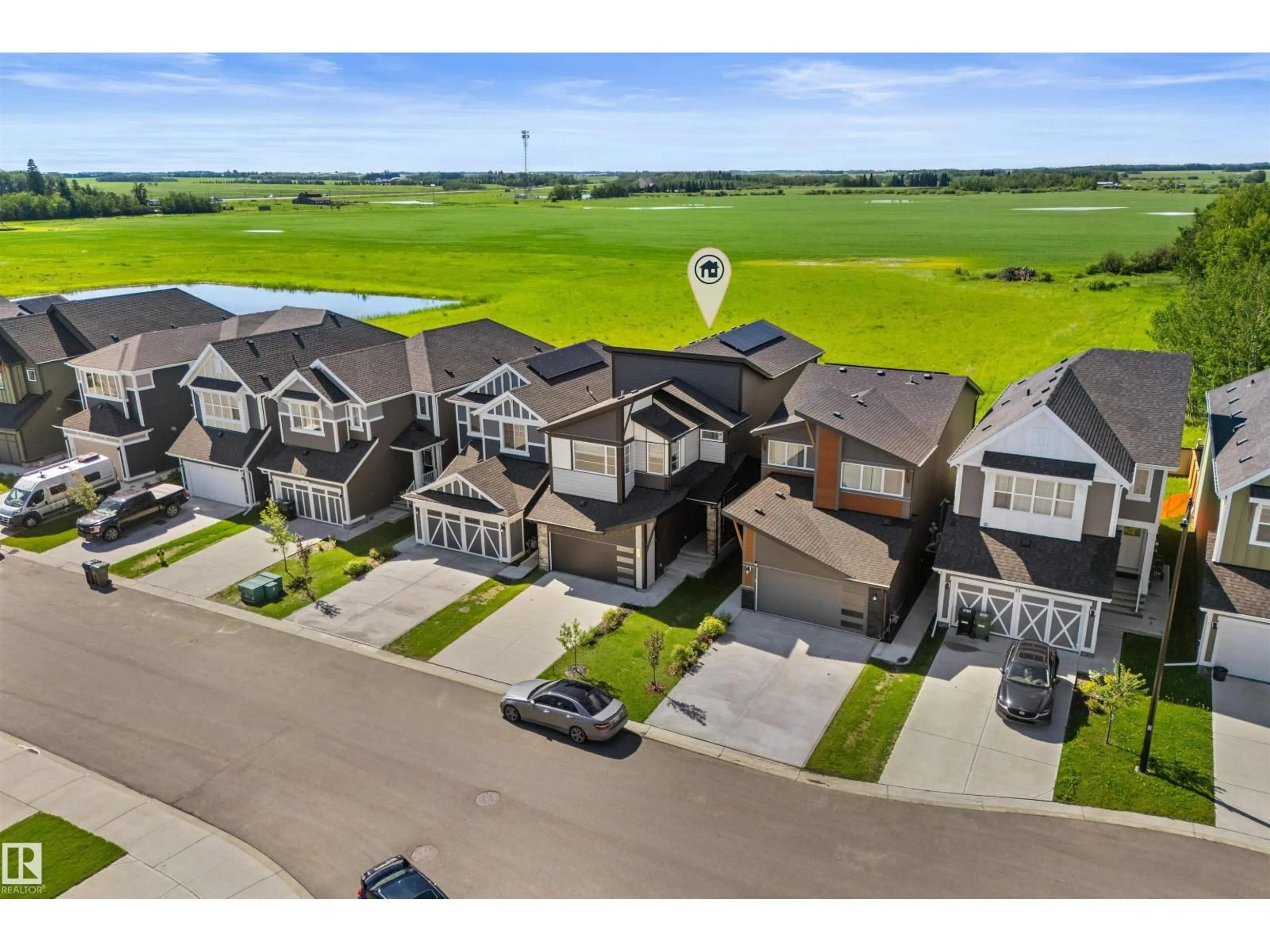 A pic from outside/outdoor area/front of a property/back of a property/a pic from drone, street for 19 STURTZ PL, Leduc Alberta T9E1M6