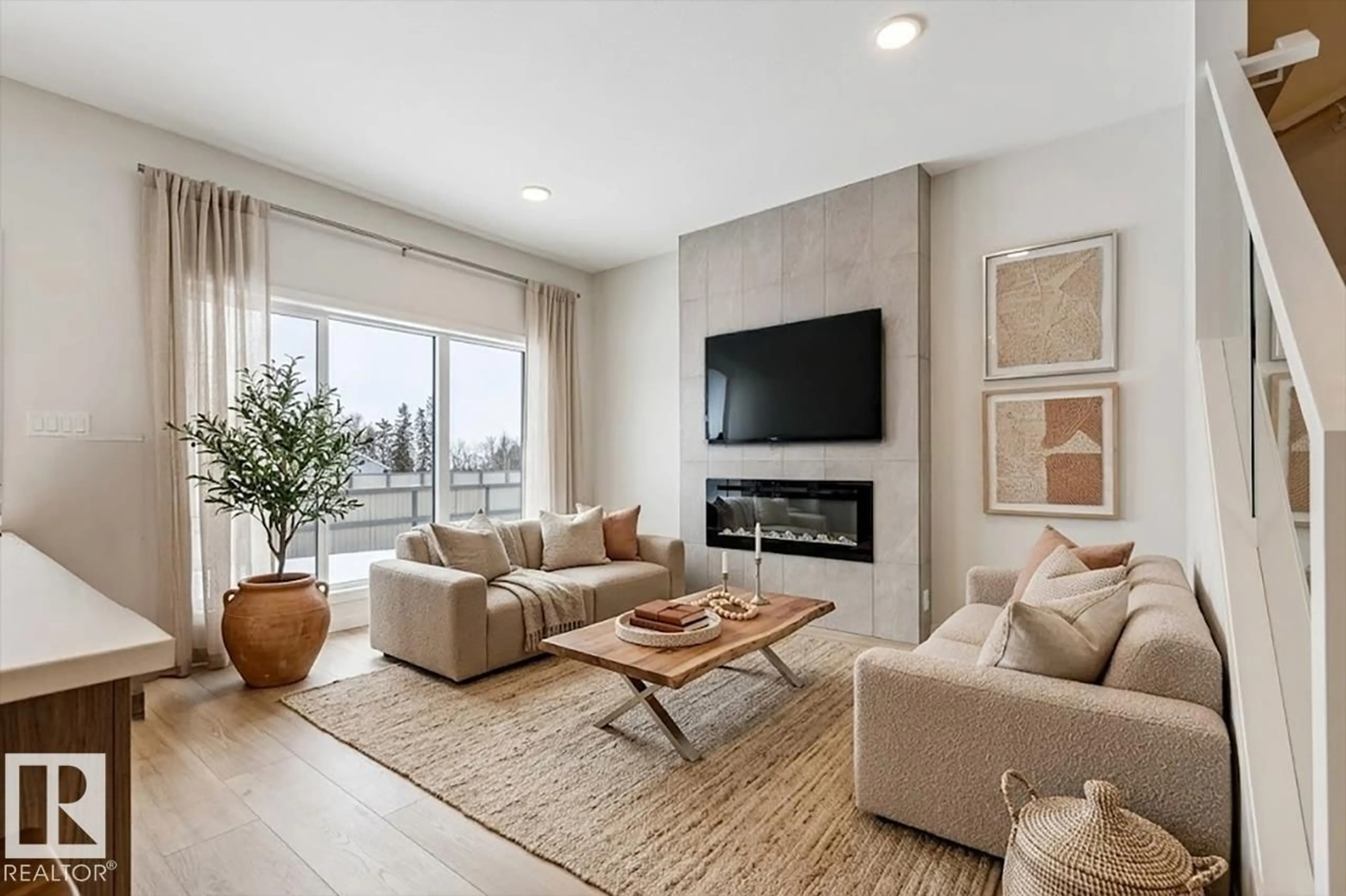 Living room with furniture, unknown for 5507 69 ST, Beaumont Alberta T4X2Z8