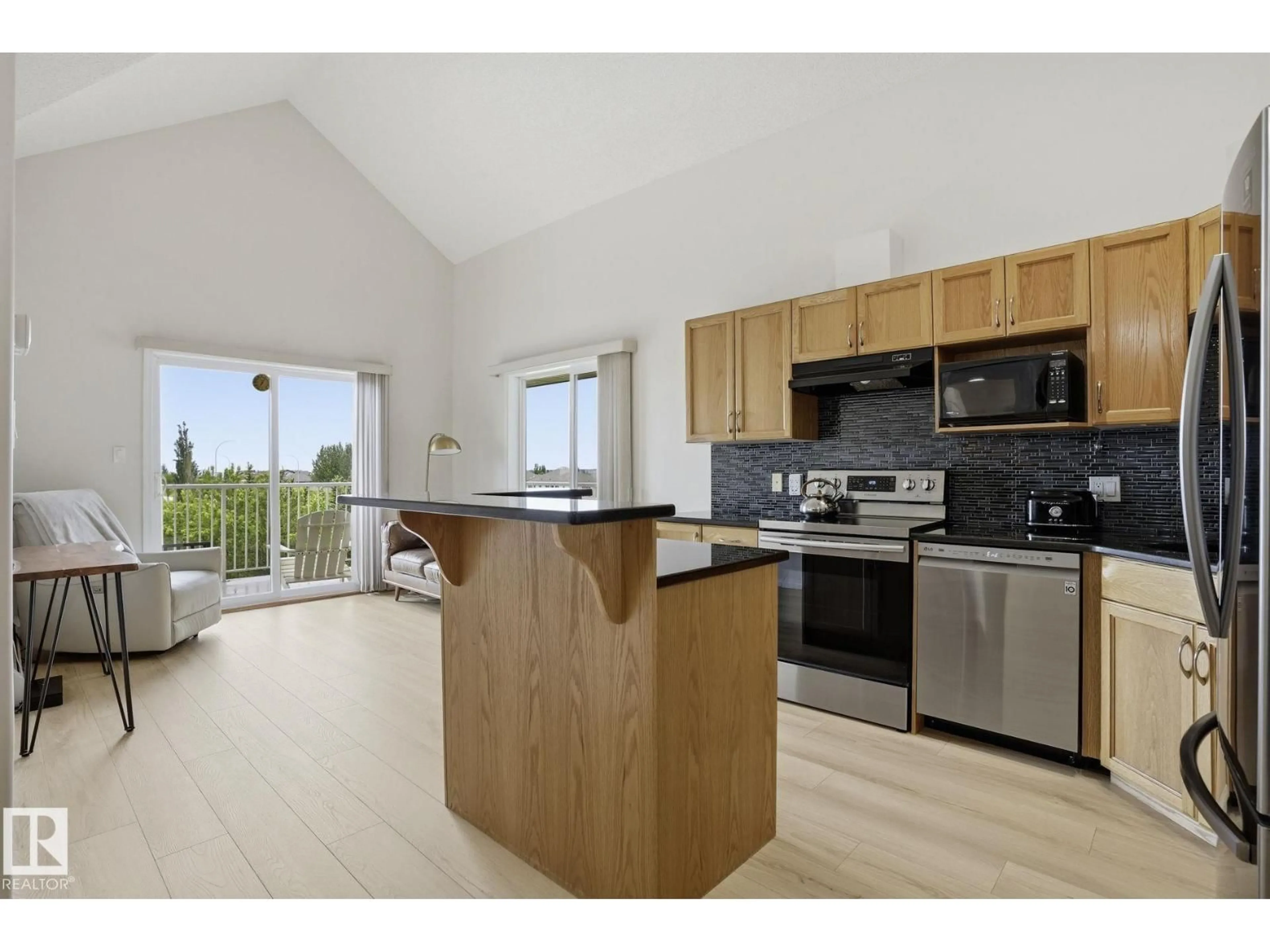 Open concept kitchen, unknown for #426 - 3425 19 ST, Edmonton Alberta T6T2B5