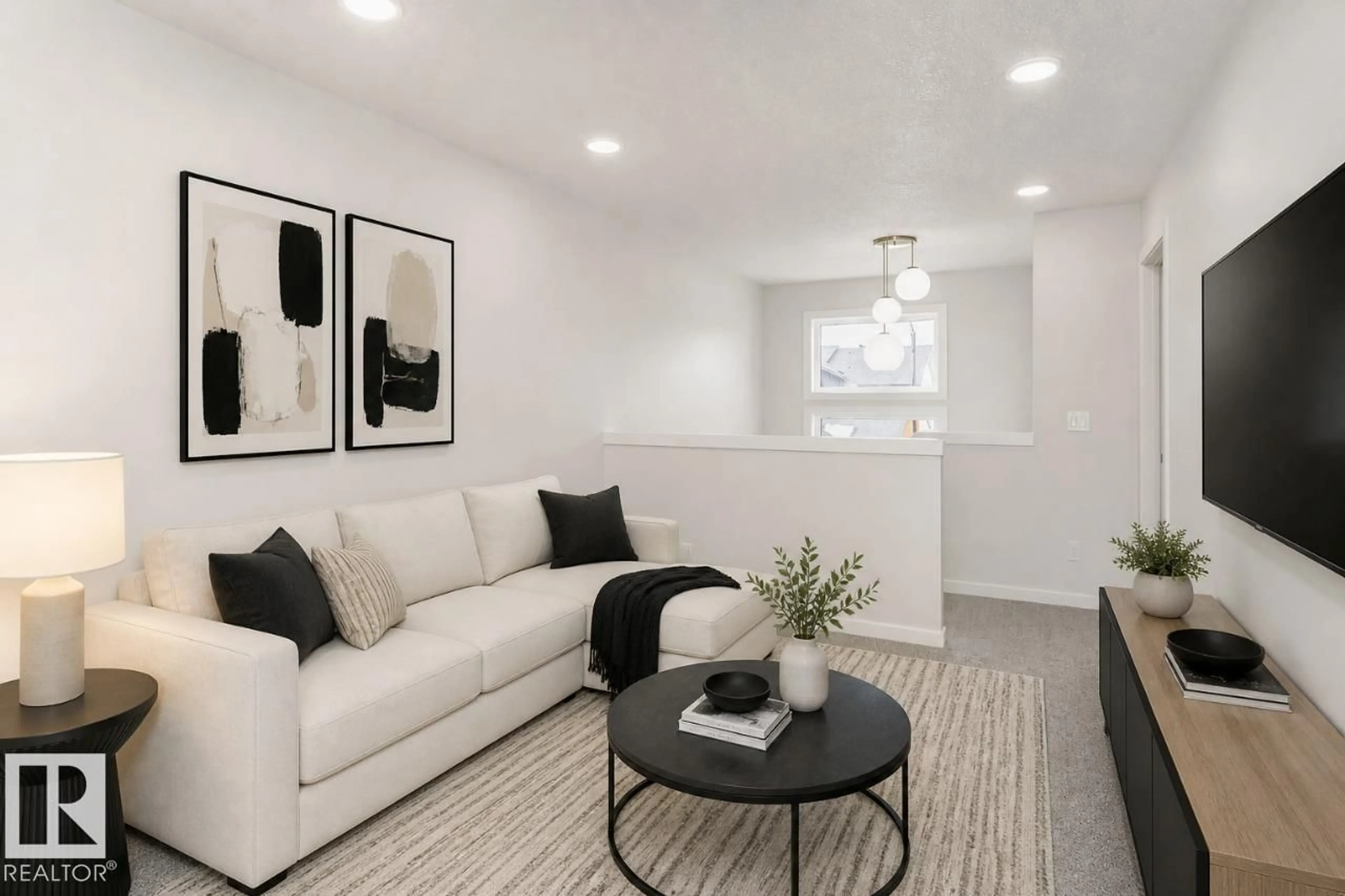Living room with furniture, unknown for 1567 KESWICK DR, Edmonton Alberta T6W5R8